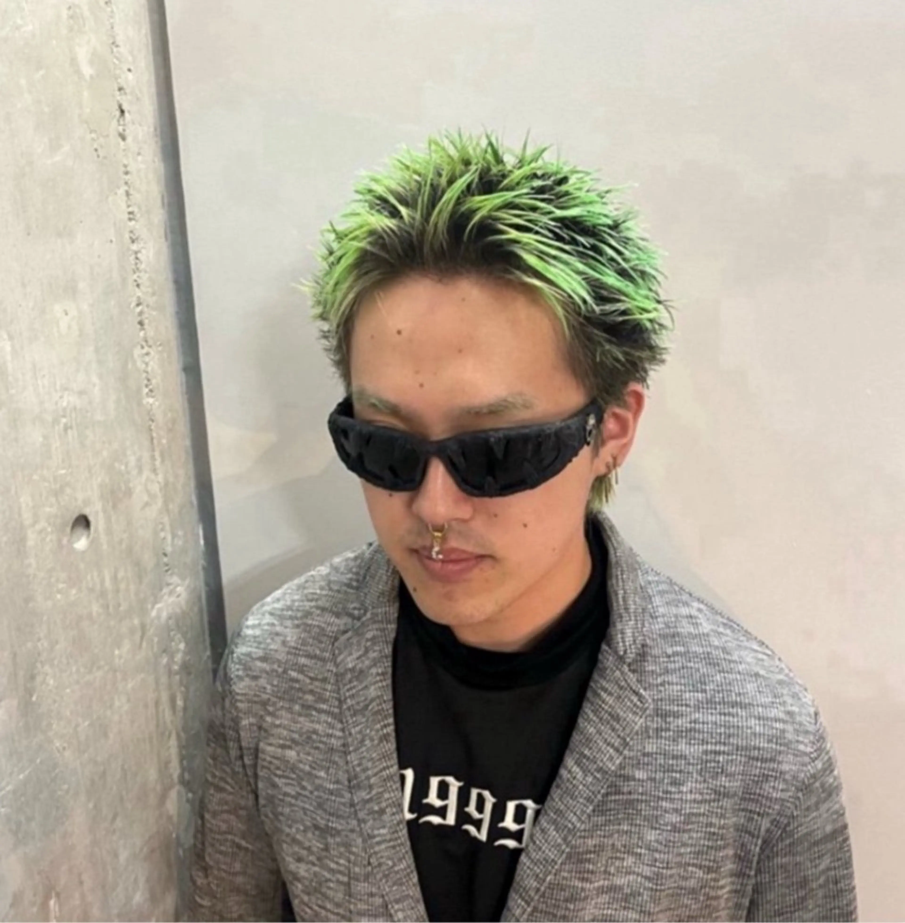 ショート カラー パーマ メンズ カット ヘアカラー 🔥スパイキー 特化🔥菊水皐暉🔥のヘアスタイル