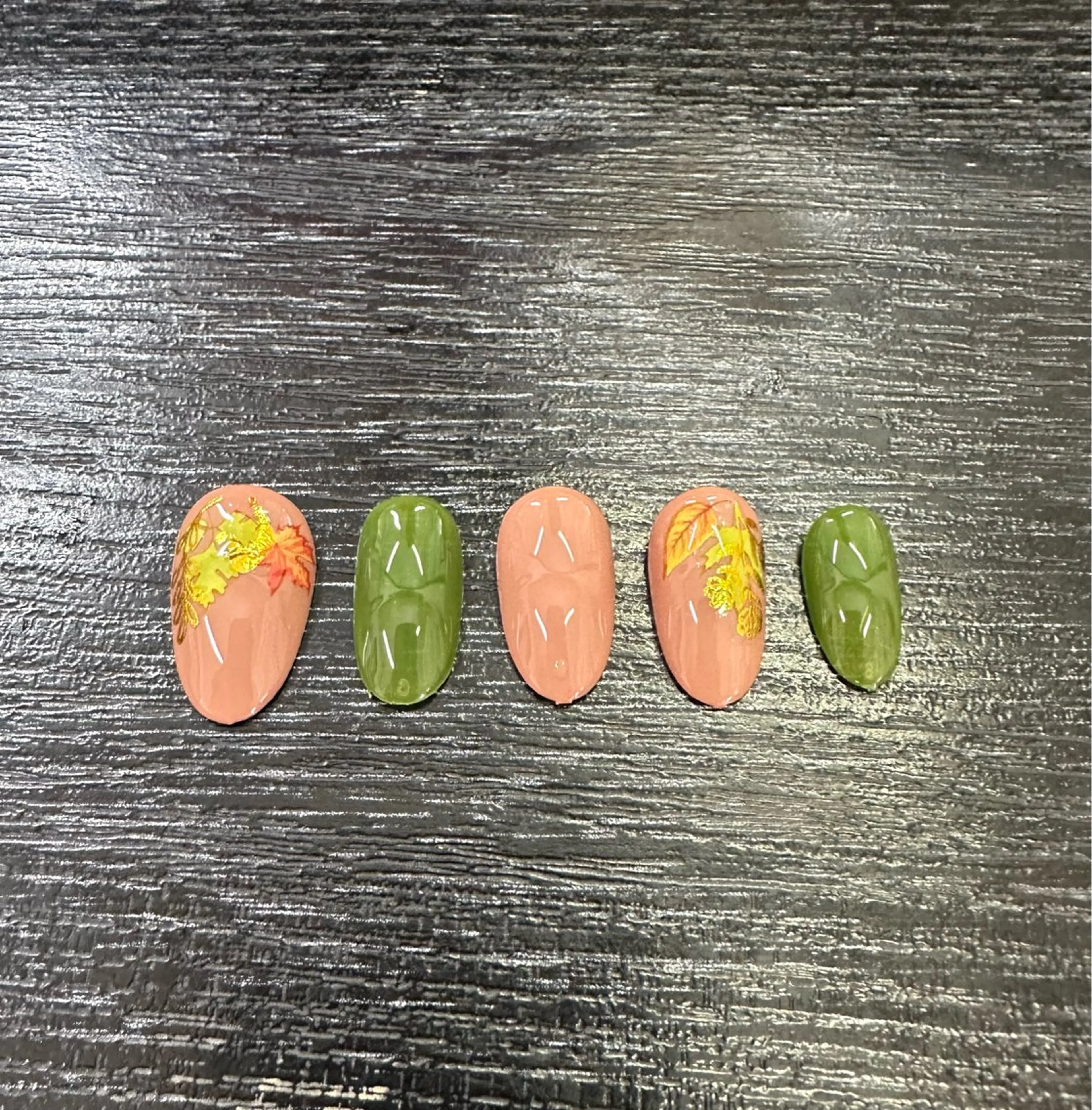 ネイル ジェルネイル オレンジ M Hのその他イメージ