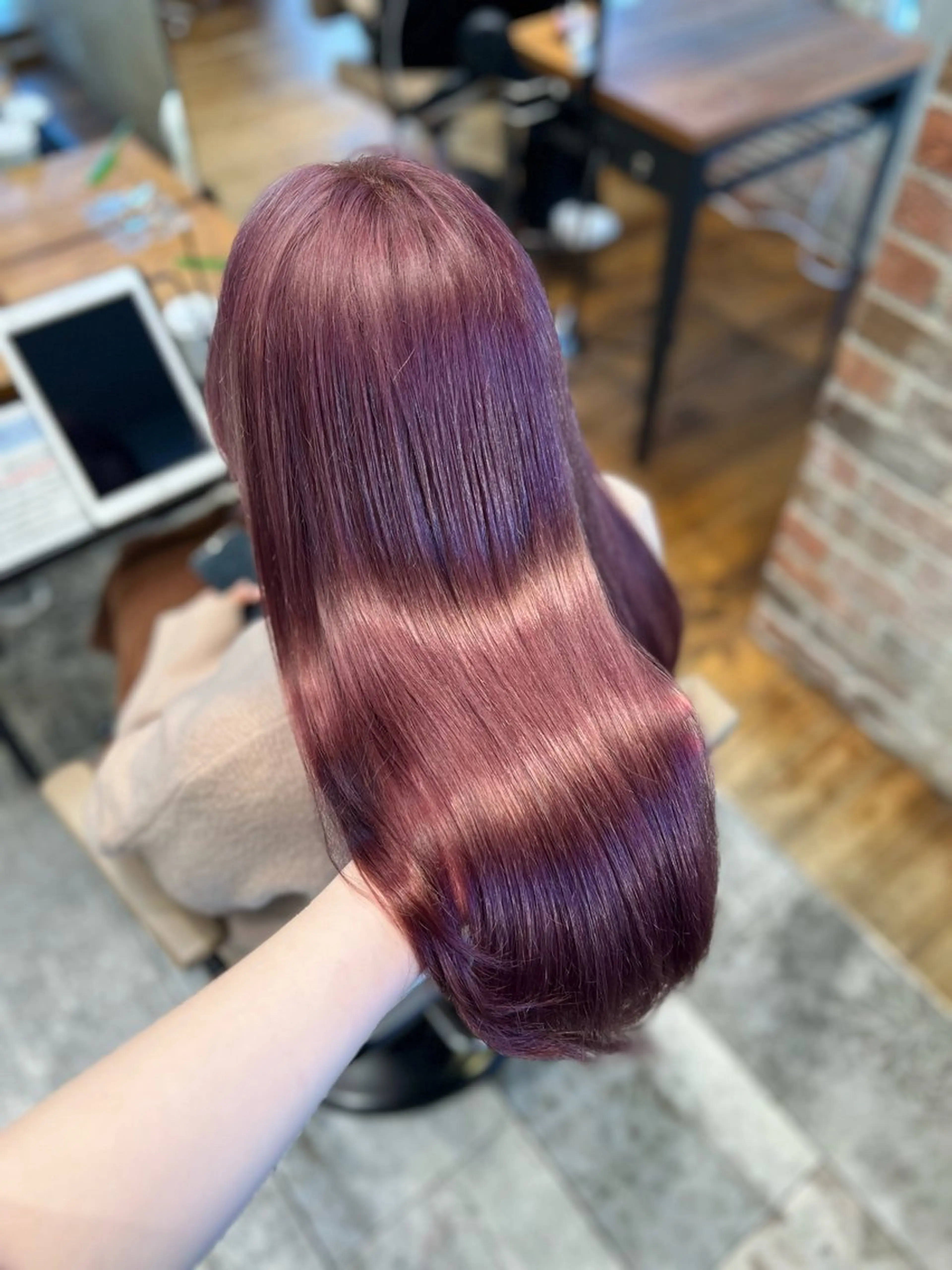 ロング カラー ブリーチ ヘアカラー トリートメント AFLOAT RUVUA Smart Salon所属・韓国ヘア🎀/艶髪✨ /めぐみ/新宿のヘアスタイル