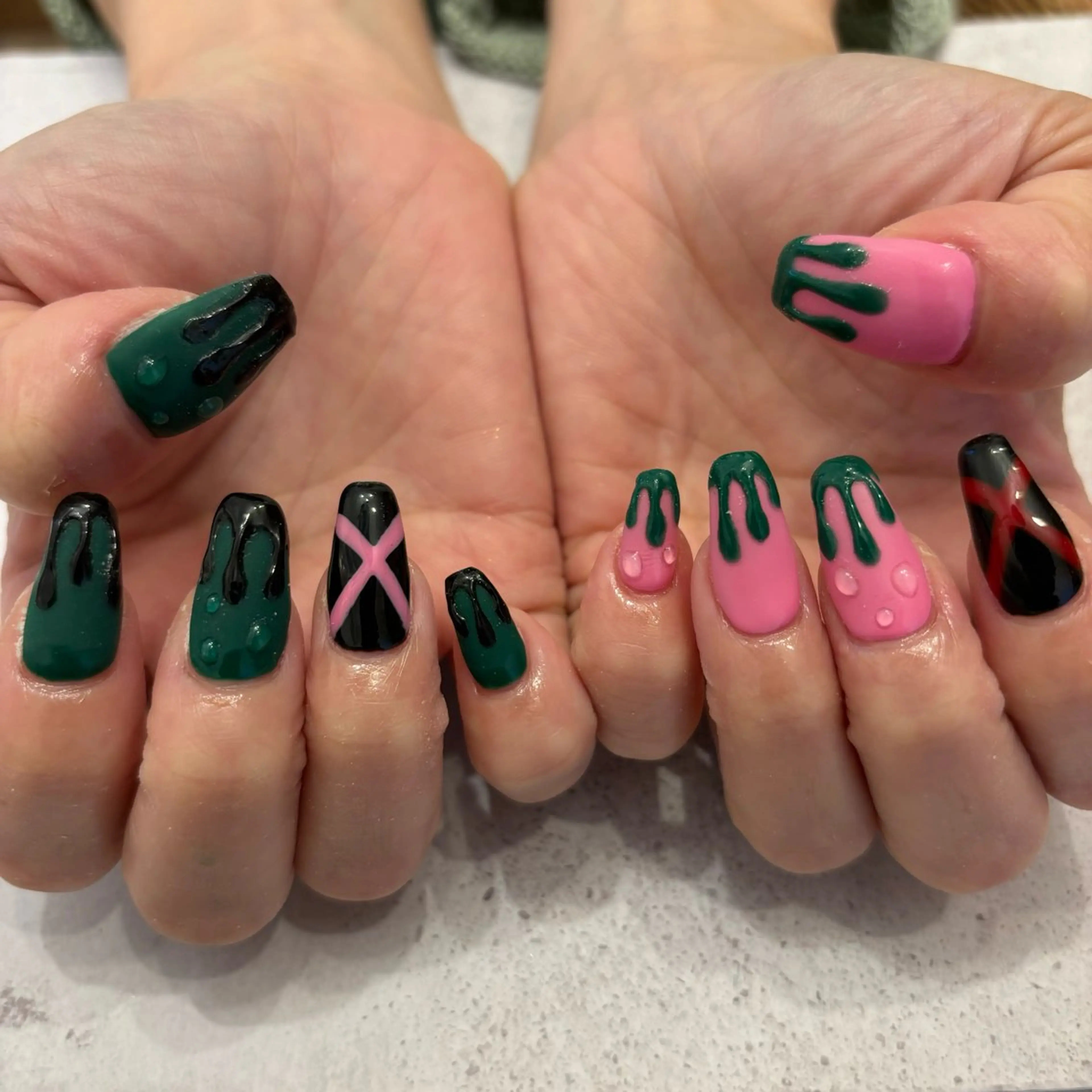 ネイル ハンドネイル Sea  nail by emaのネイルデザイン