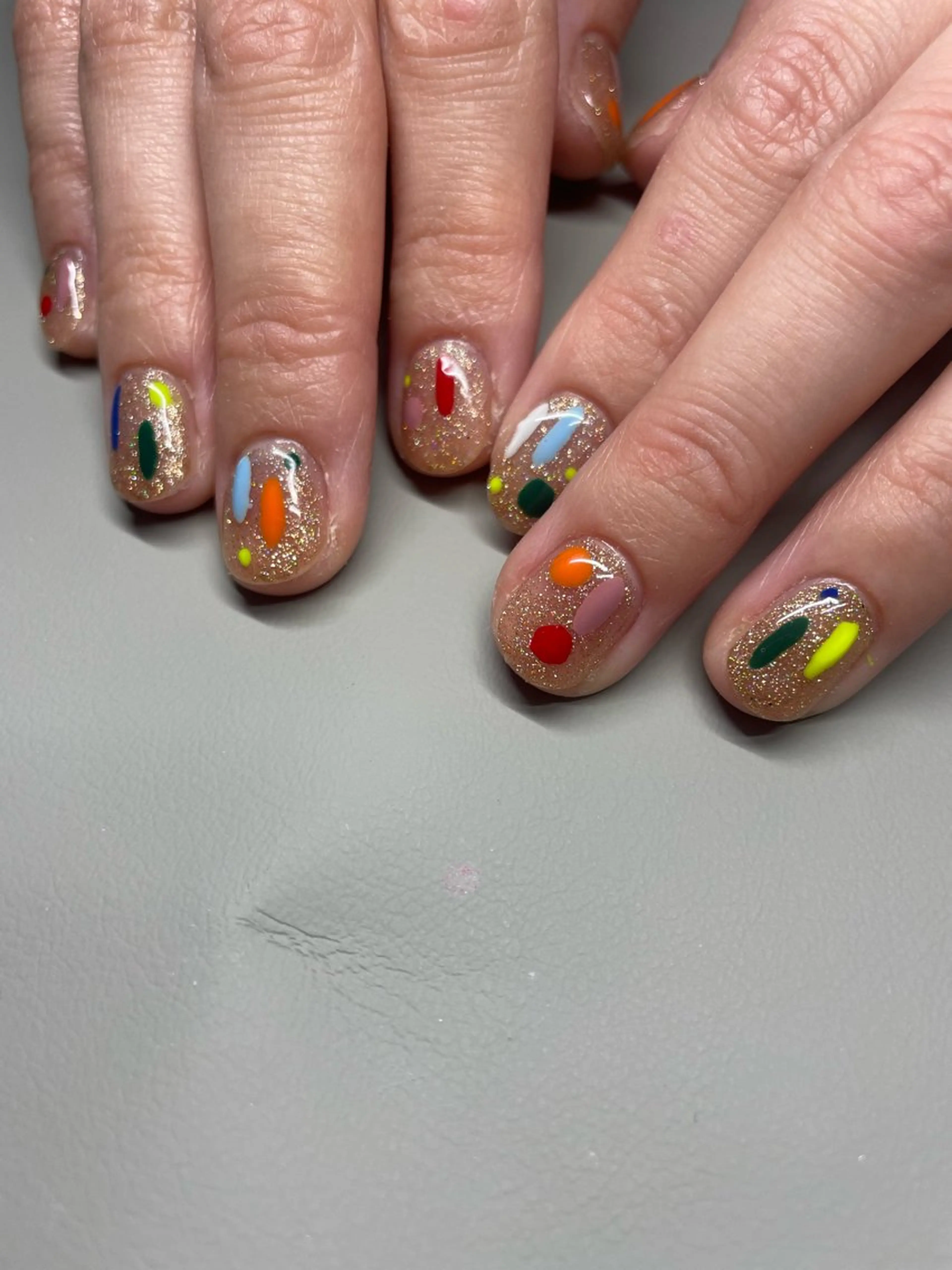 ネイル ラメ(グリッター) 前田 凜のネイルデザイン