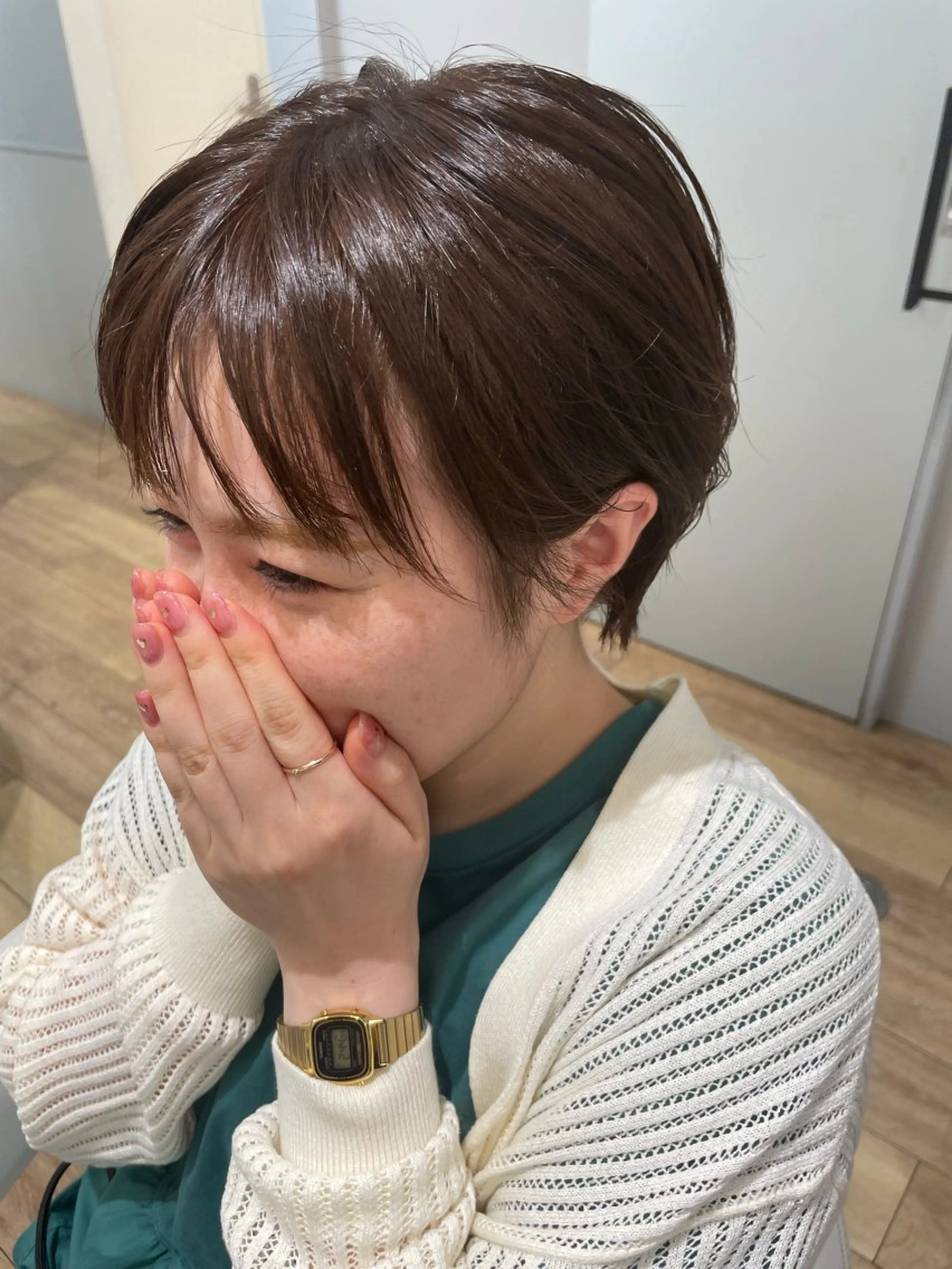ショート ヘアカラー 🫧垢抜けヘア🫧 SHIORIのヘアスタイル