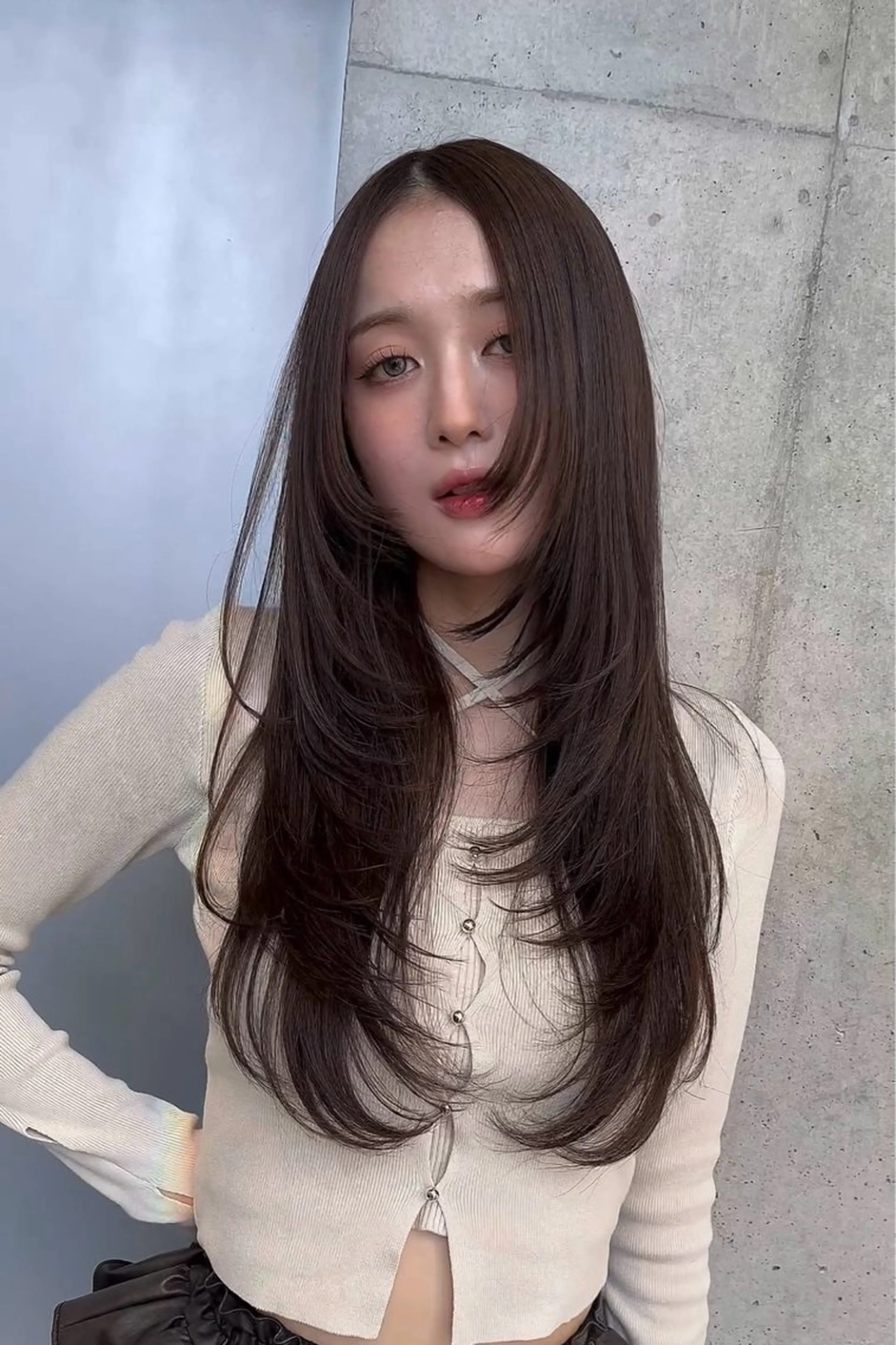 ミディアム カラー カット ヘアカラー トリートメント 🌫️大人韓国ヘア 🌫️naoyaのヘアスタイル