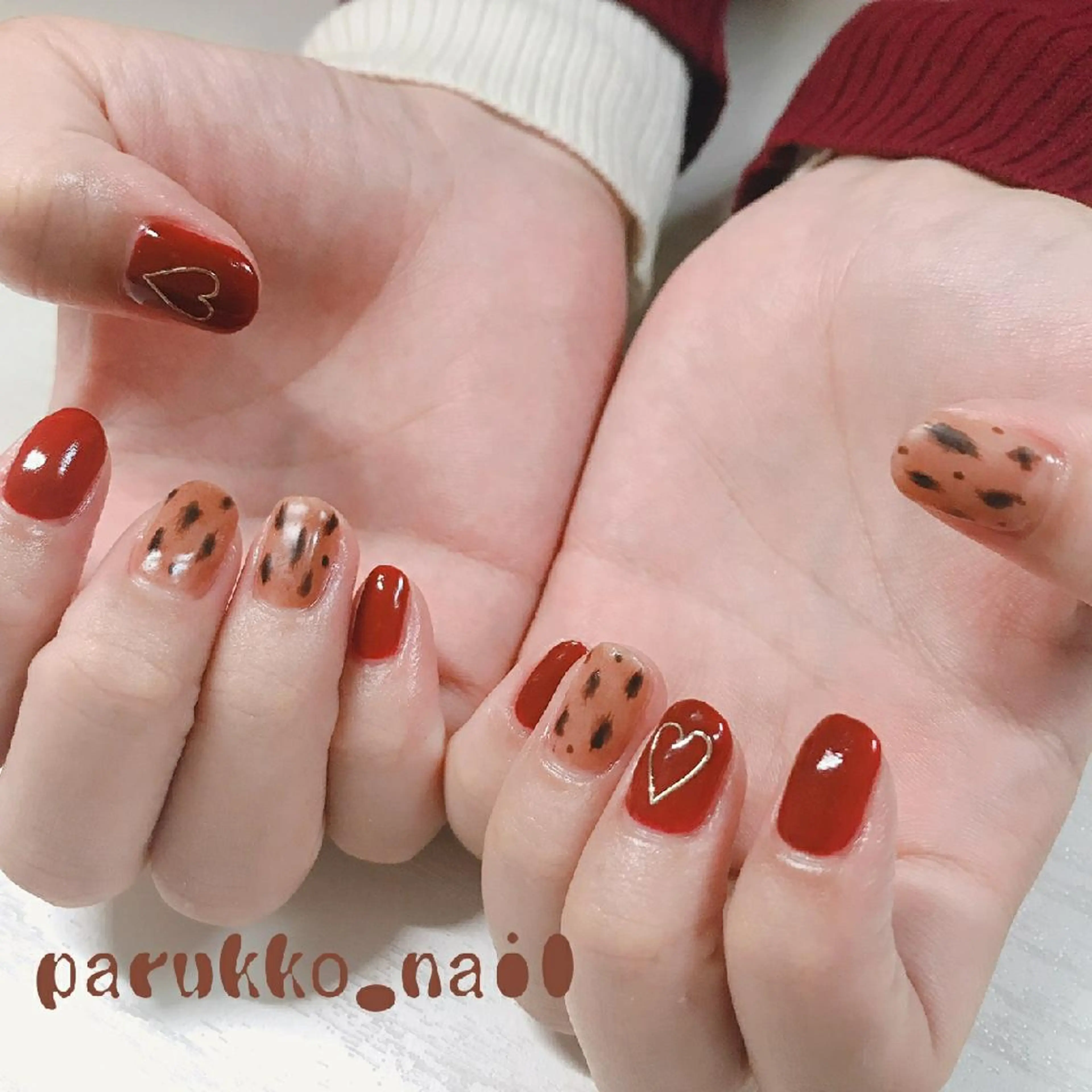 ネイル ボルドー マットネイル 爪工房ぱるっこ所属・川岡 香を里のネイルデザイン