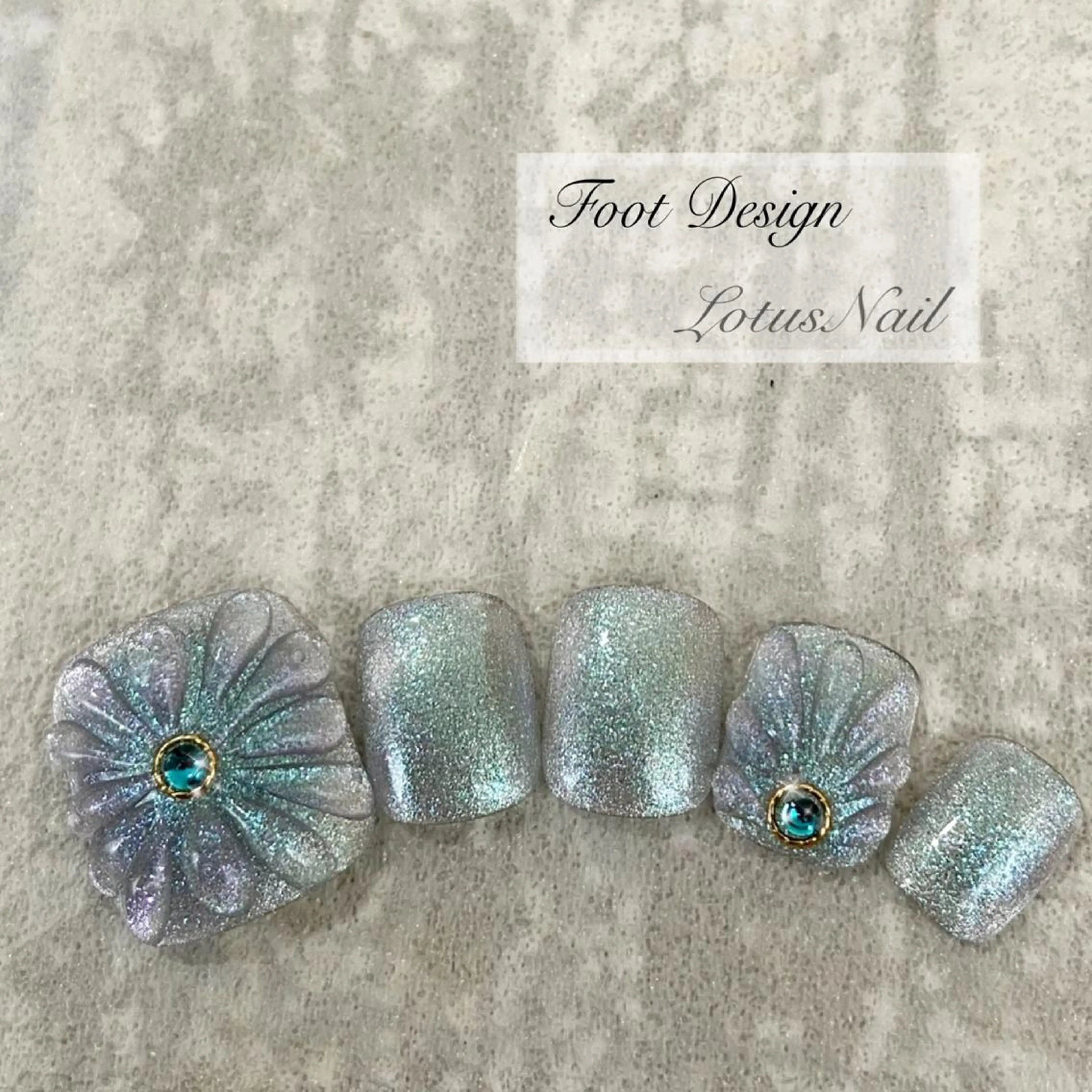 ネイル フラワーネイル フットネイル ぷっくりネイル Lotus Nailのネイルデザイン