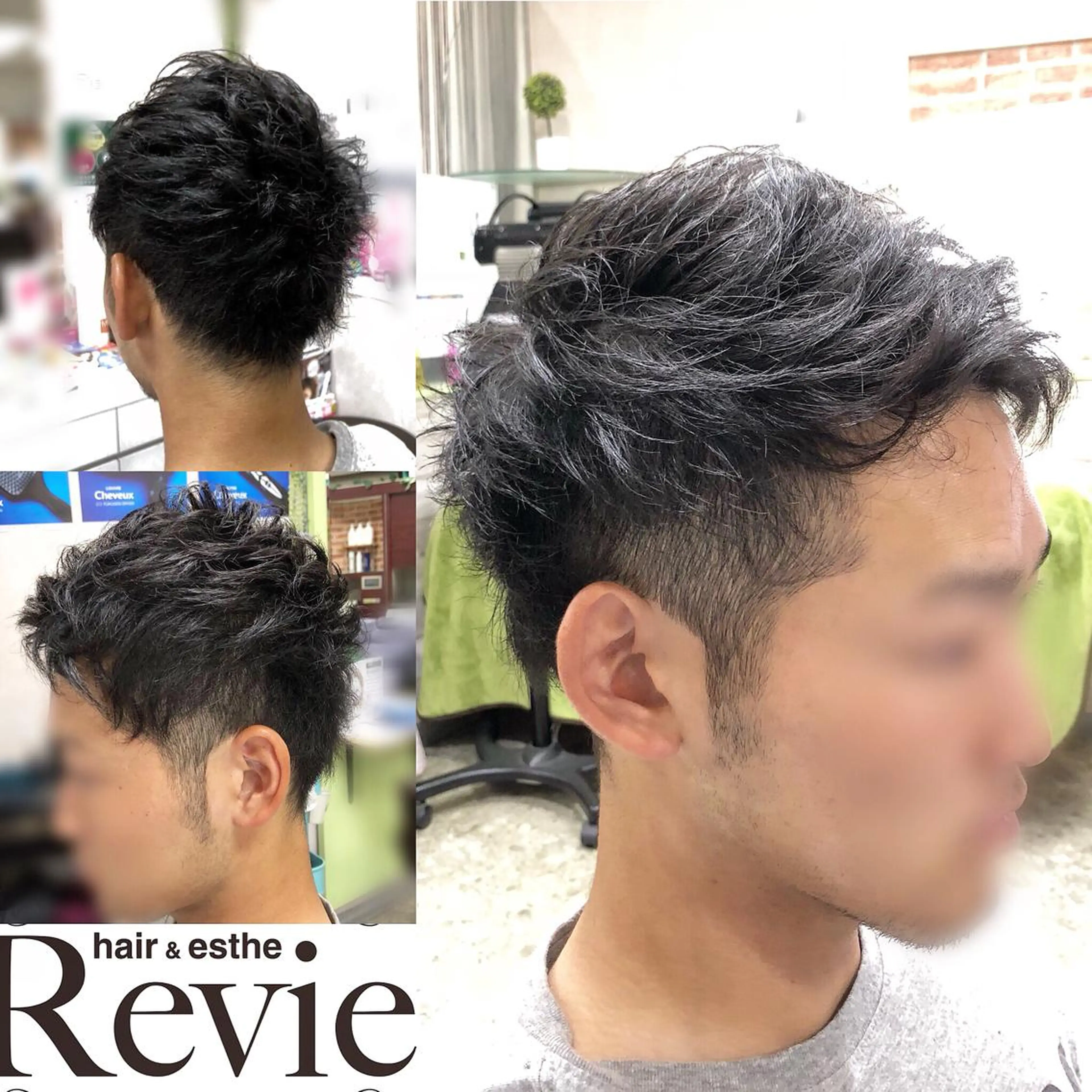ショート メンズ くせ毛 ショートヘア カット トリートメント Revie所属・松 下のヘアスタイル