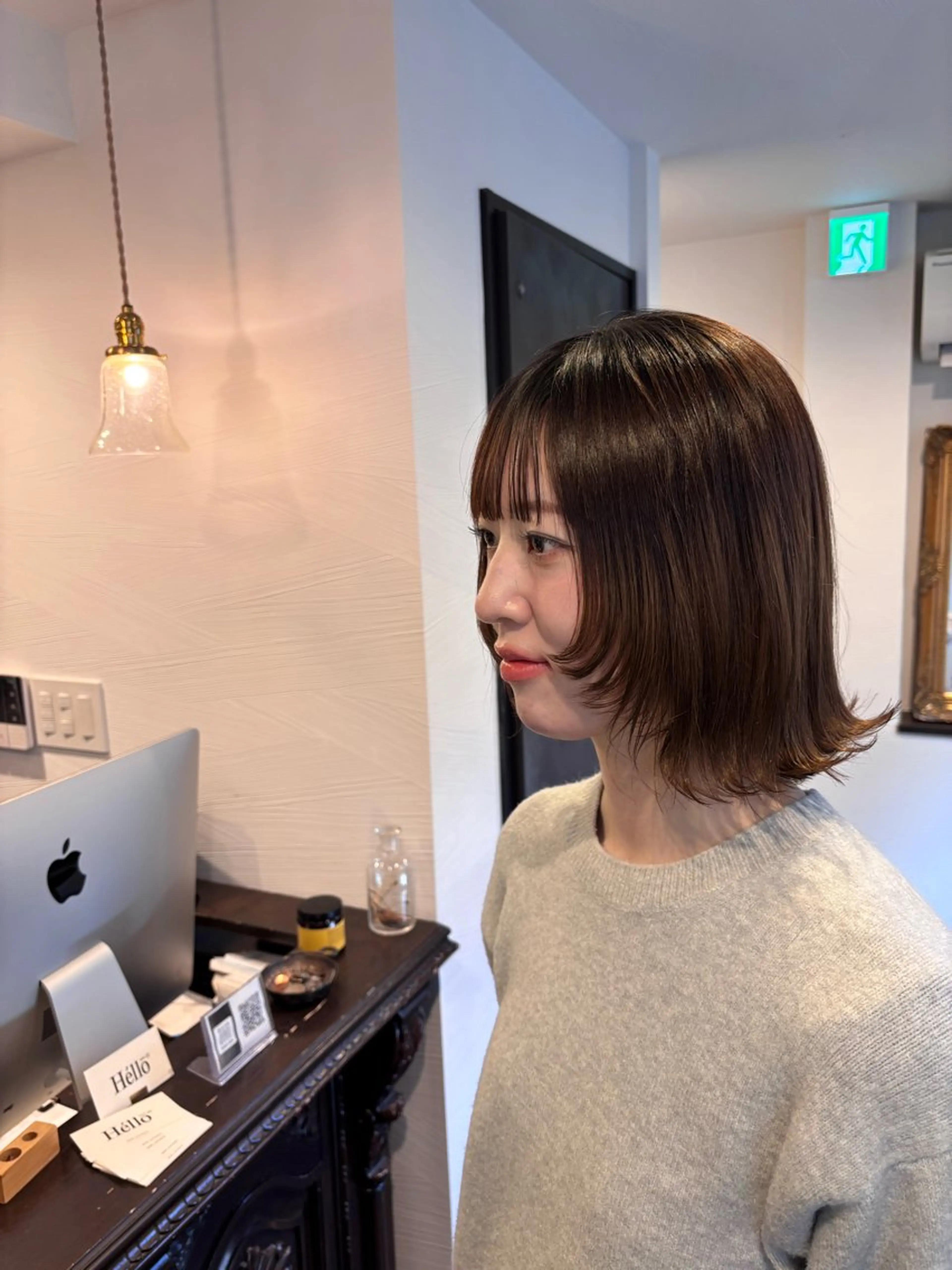ミディアム レイヤーカット カット ヘアカラー パーマ 当日予約大歓迎 Masakiのヘアスタイル