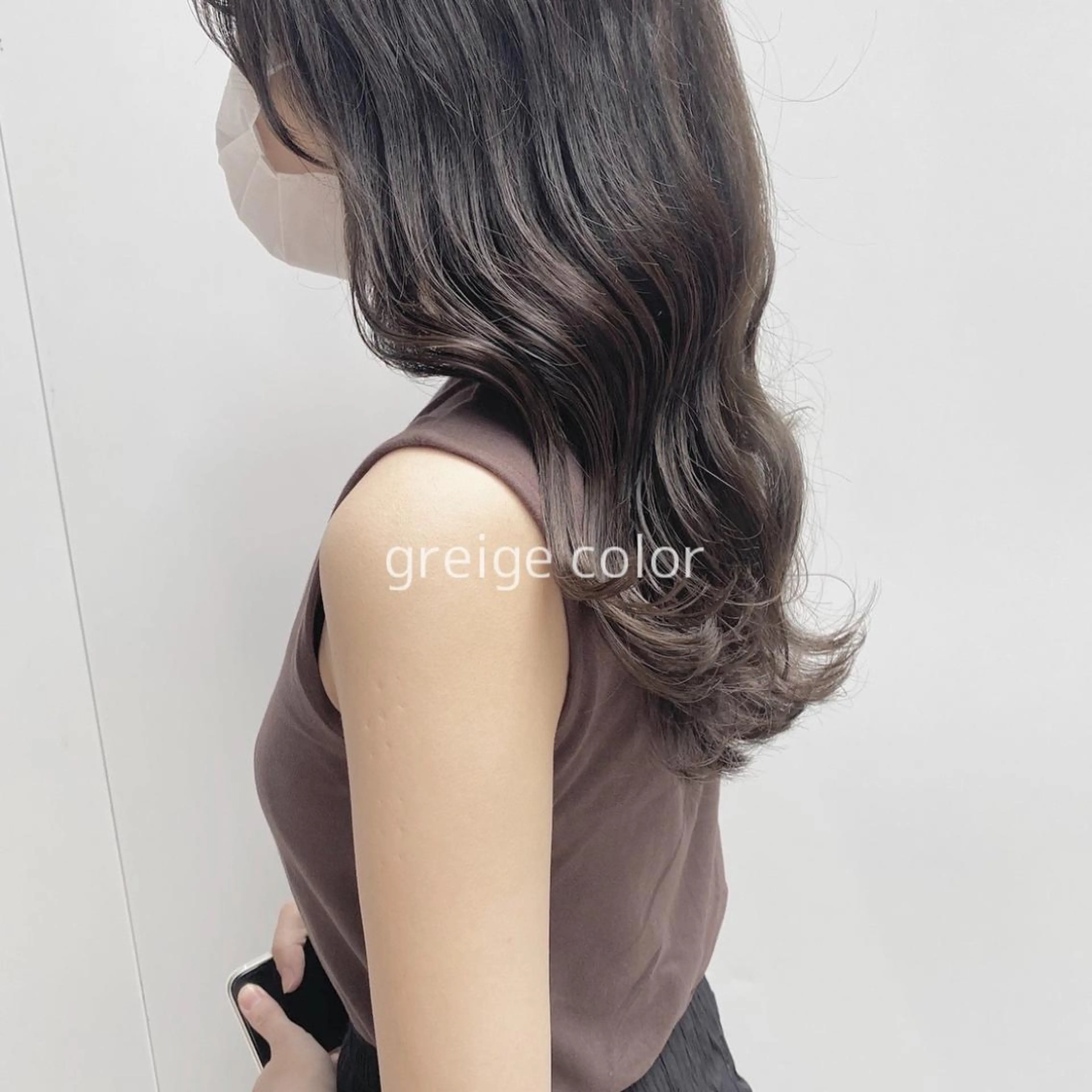 セミロング カラー CLUTCH天王寺 西藤遥河のヘアスタイル