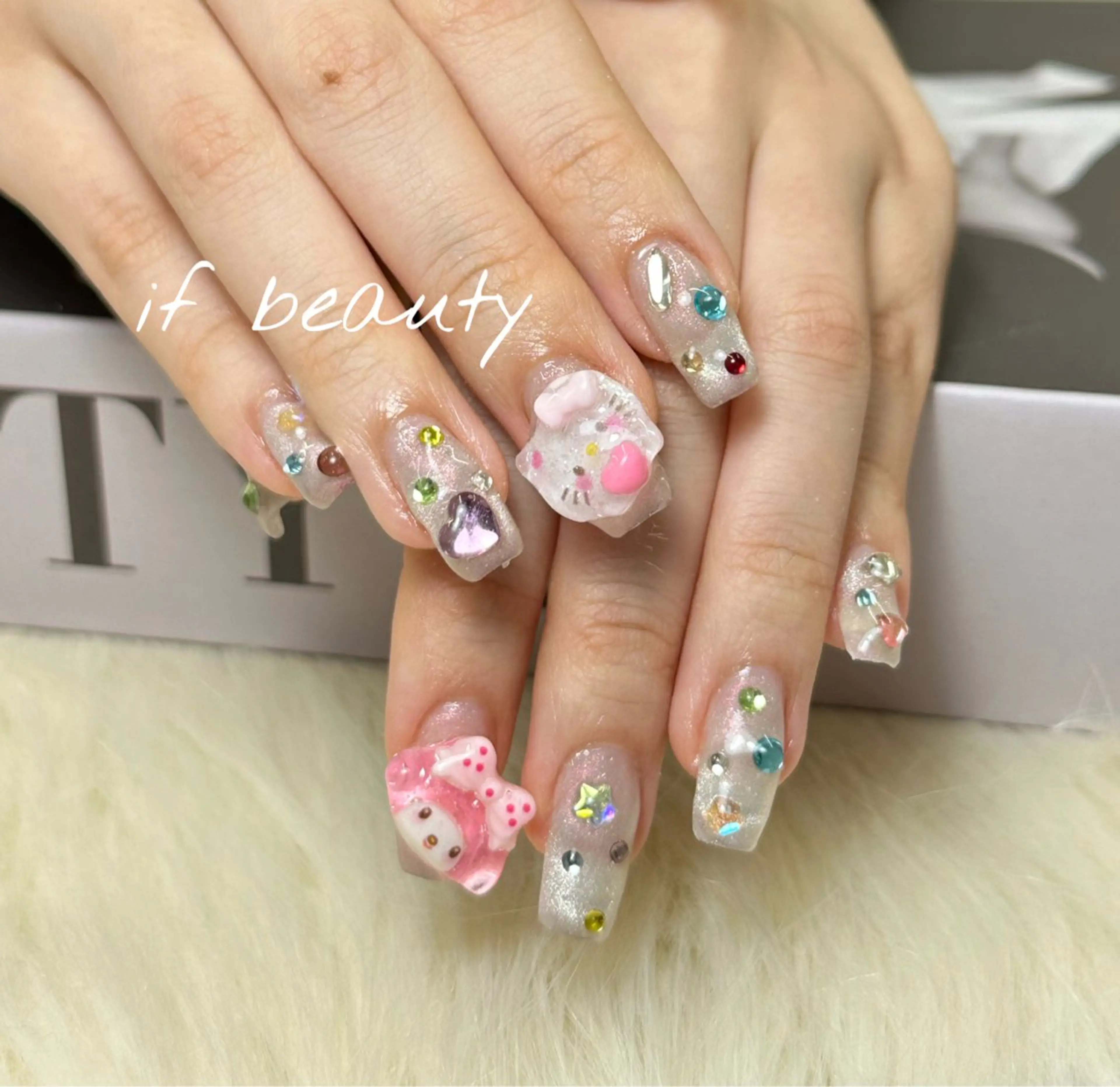 ネイル アートネイル ジェルネイル グラデーション 韓国ネイル パラジェル ハンドネイル if Hair＆Nail Salon所属・IKA /海外ネイル /個性派/ワンホンのネイルデザイン