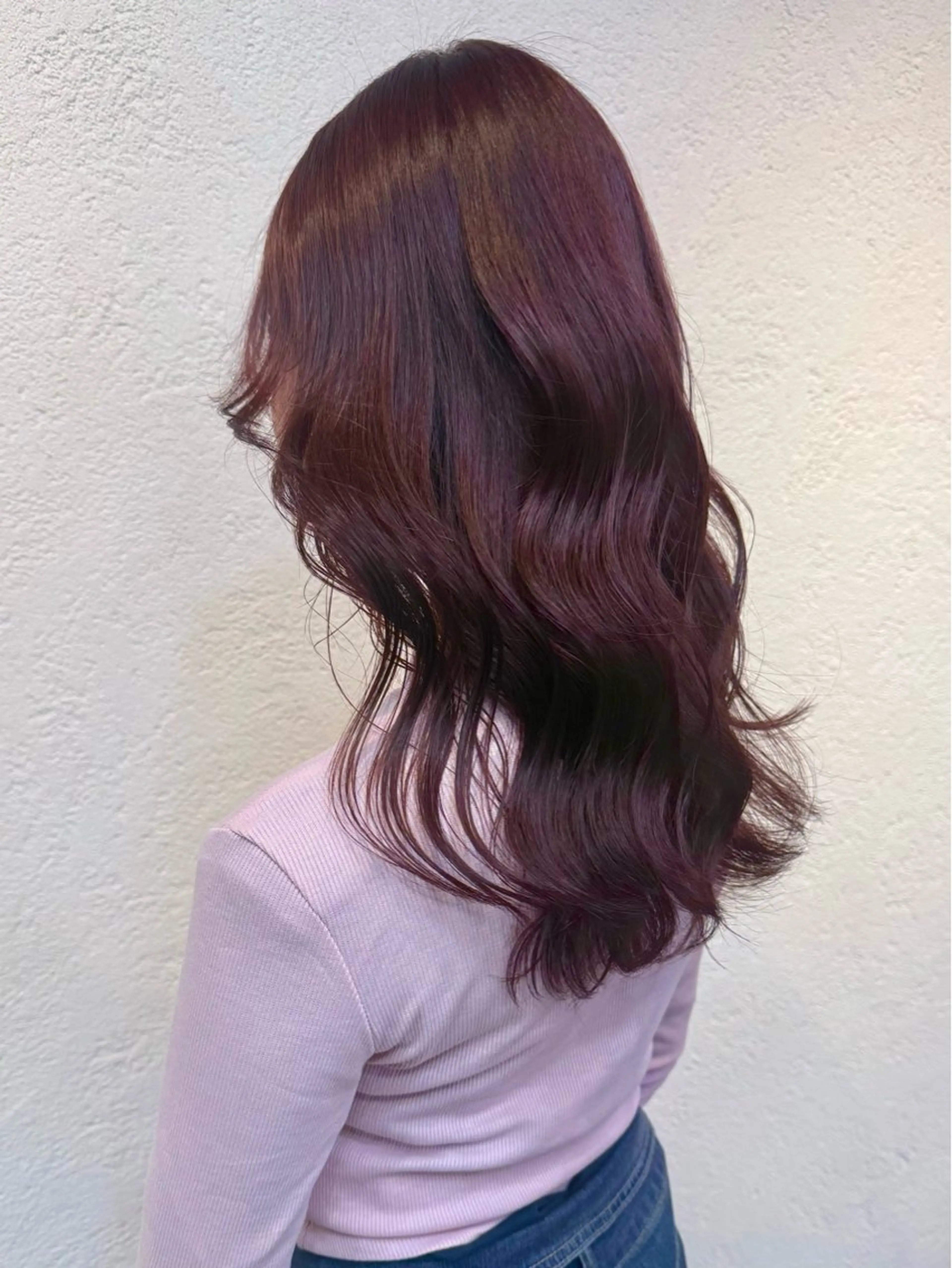 ロング カラー ヘアカラー トリートメント 村岡 彩優のヘアスタイル