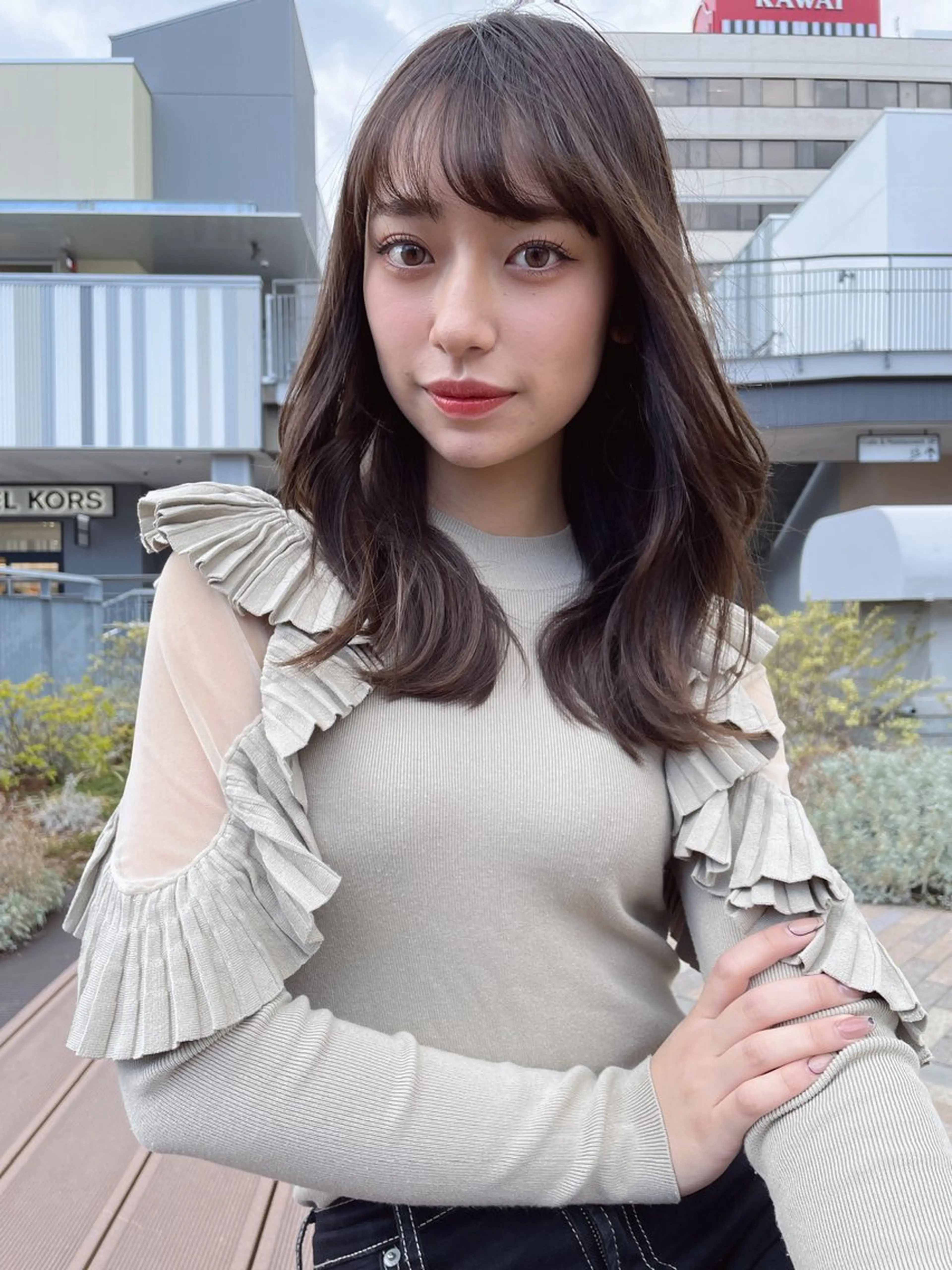 セミロング くびれヘア レイヤーカット MAHORA所属・DAIKI ダイキのヘアスタイル