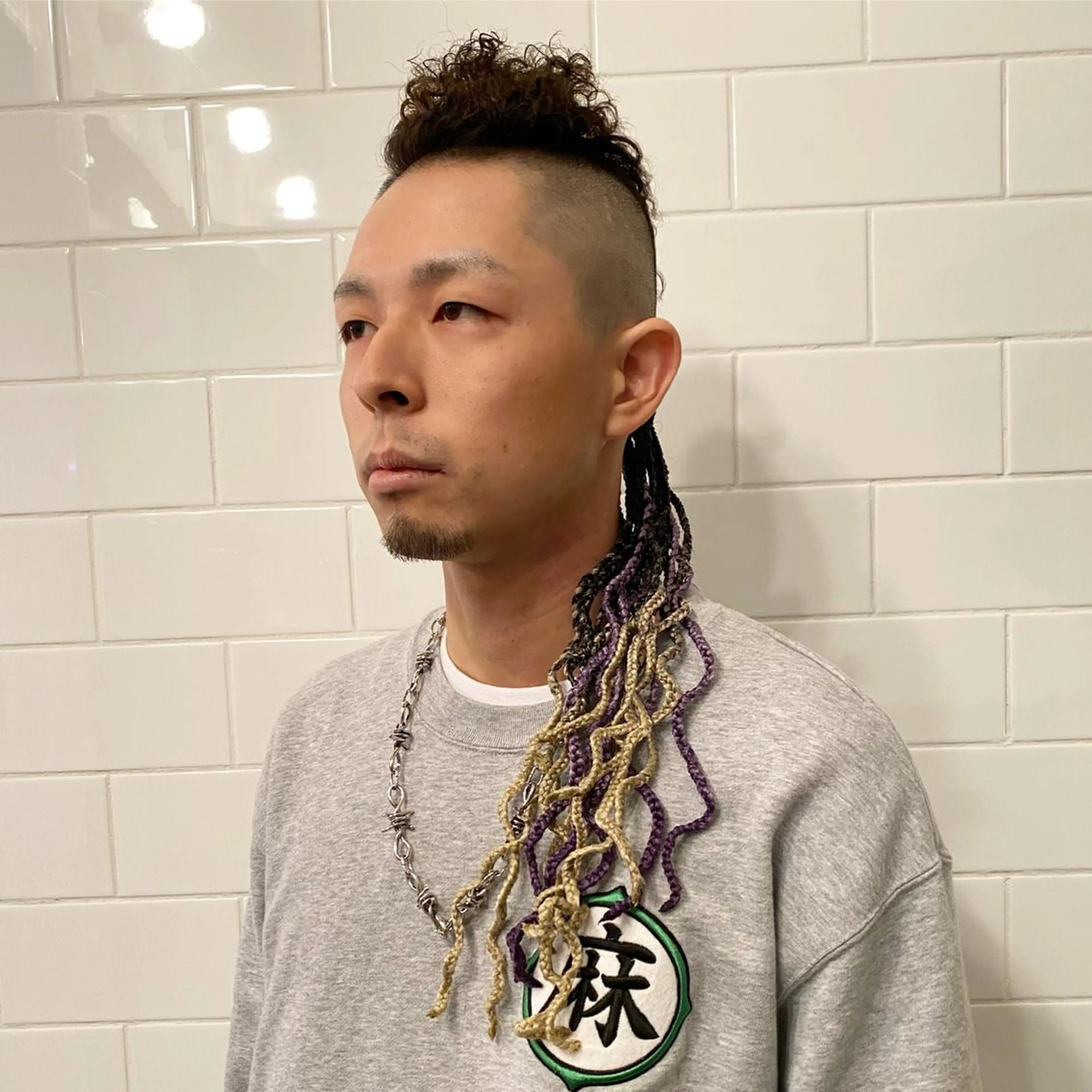 ロング カラー パーマ ヘアアレンジ メンズ キッズ ネイル マツエク・マツパ 中元 淳のヘアスタイル