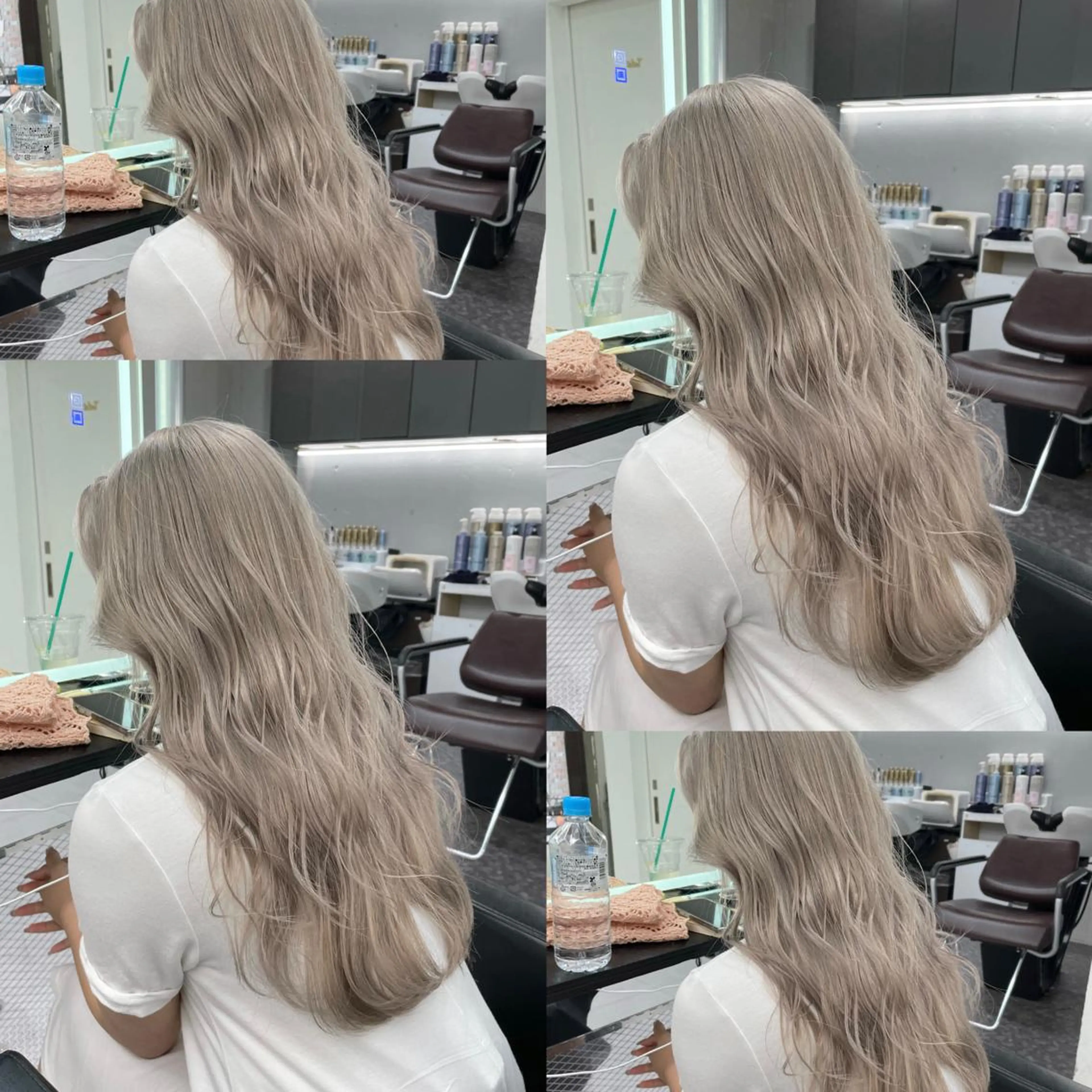 ロング カラー アッシュ ベージュカラー ブリーチ ブルーカラー ブラウンカラー 当日予約大歓迎💕/ Chisatoのヘアスタイル