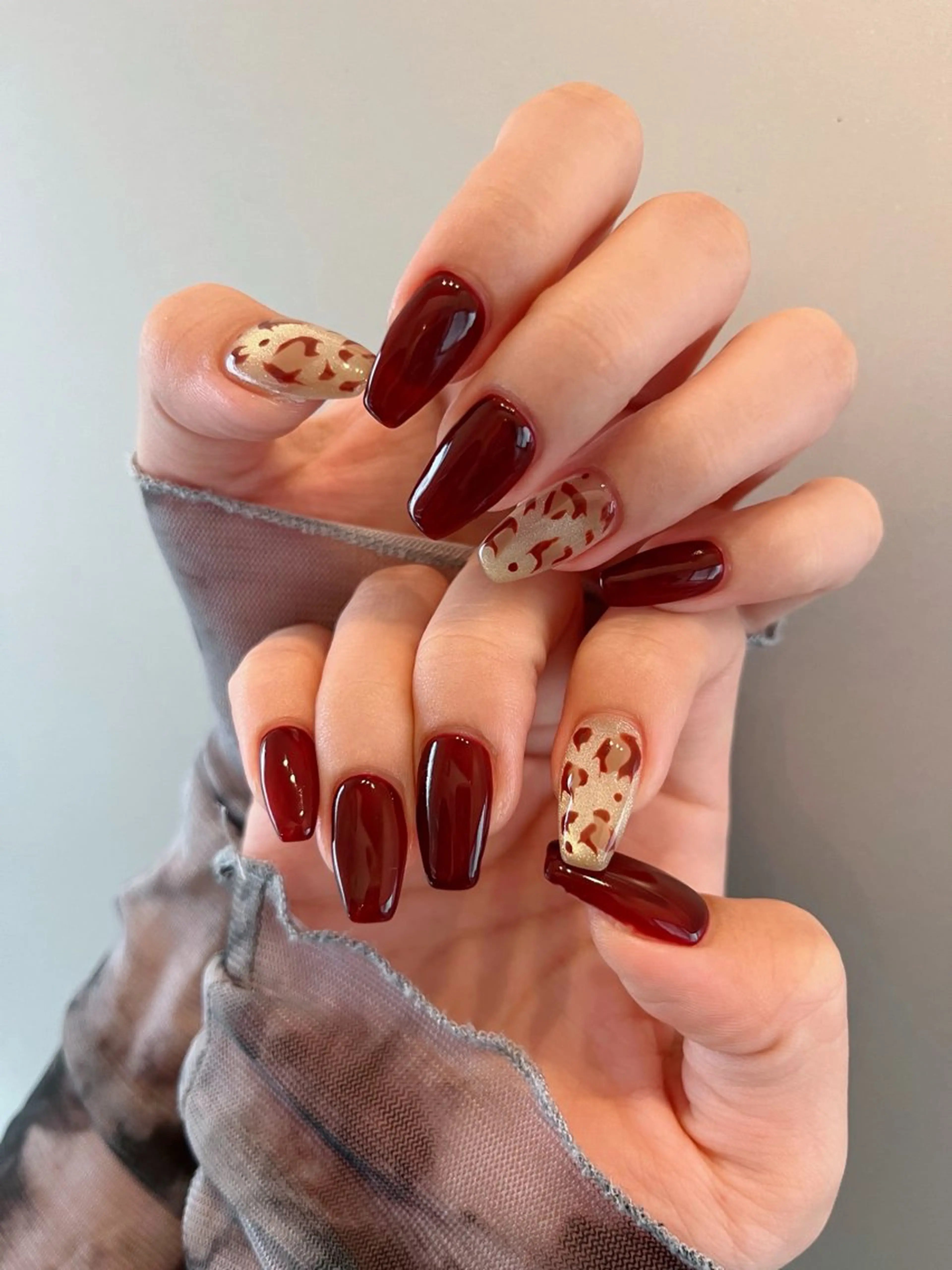 ネイル アニマル柄 マグネットネイル ハンドネイル ruirui.naildesign所属・RUI ☆のネイルデザイン