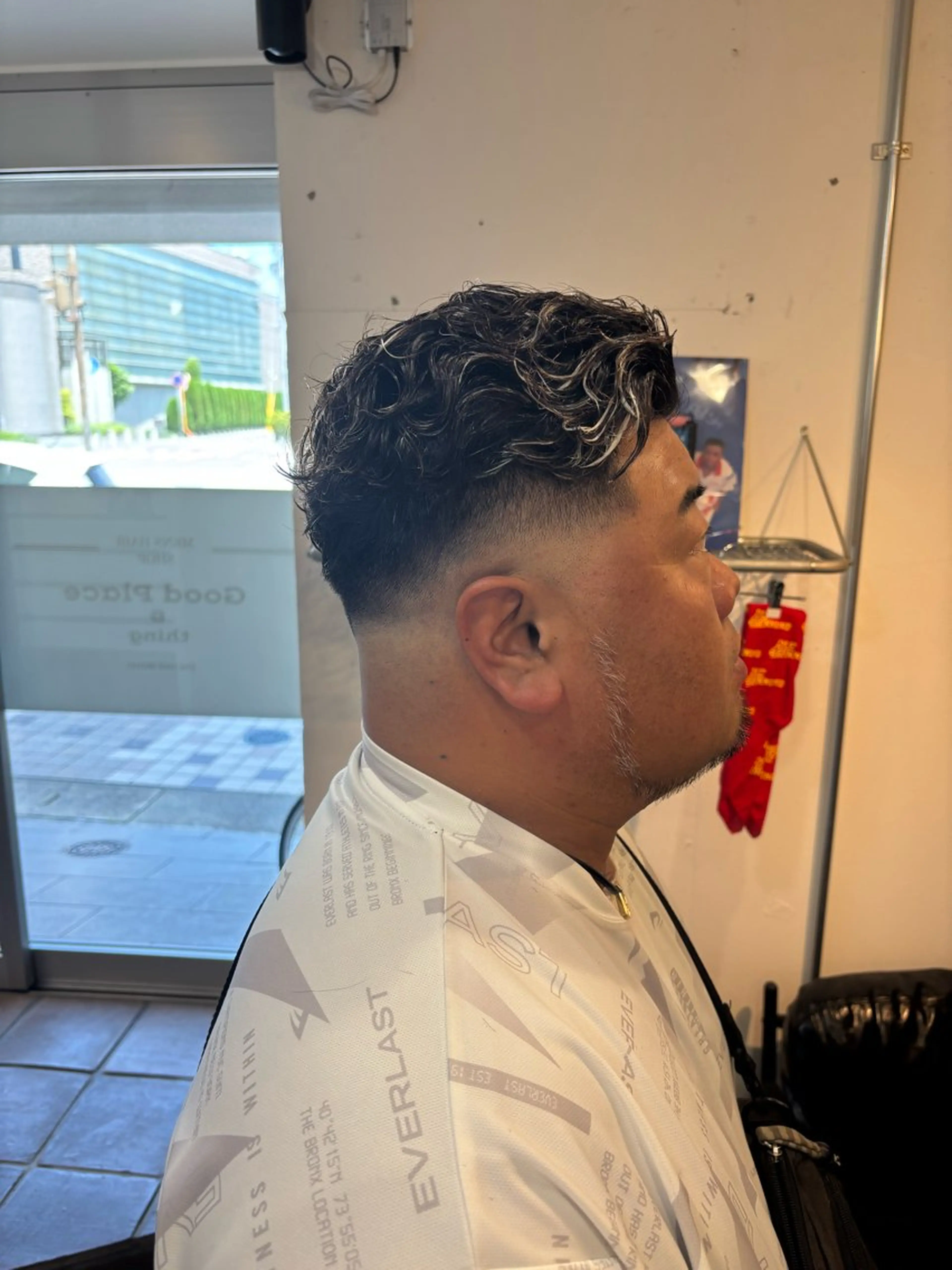 パーマ メンズ カット パーマ 川端 隼平のヘアスタイル