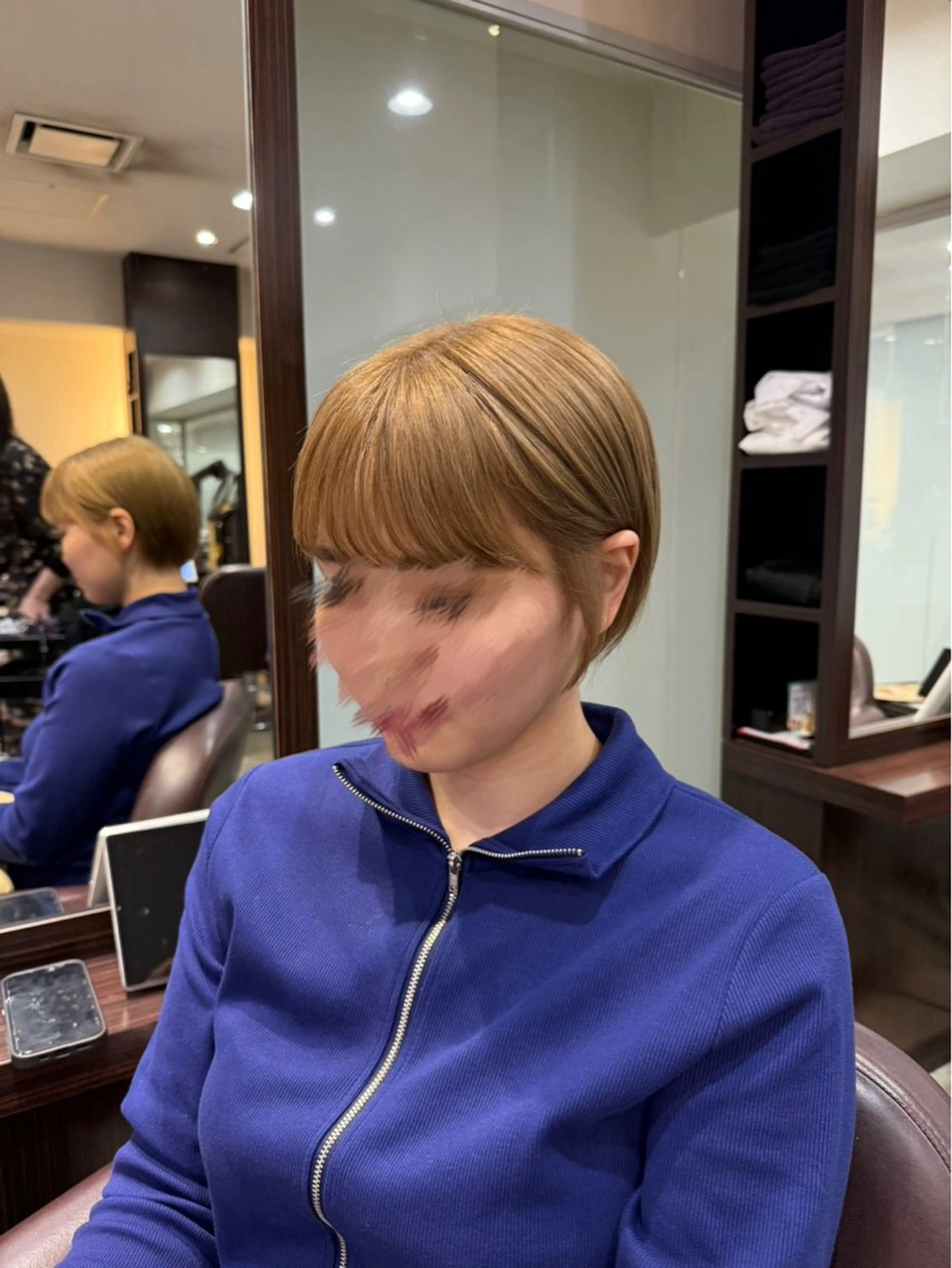 ショート カラー ベージュカラー ミルクティーベージュ ヘアカラー トリートメント 坂本奈都美 🎀のヘアスタイル