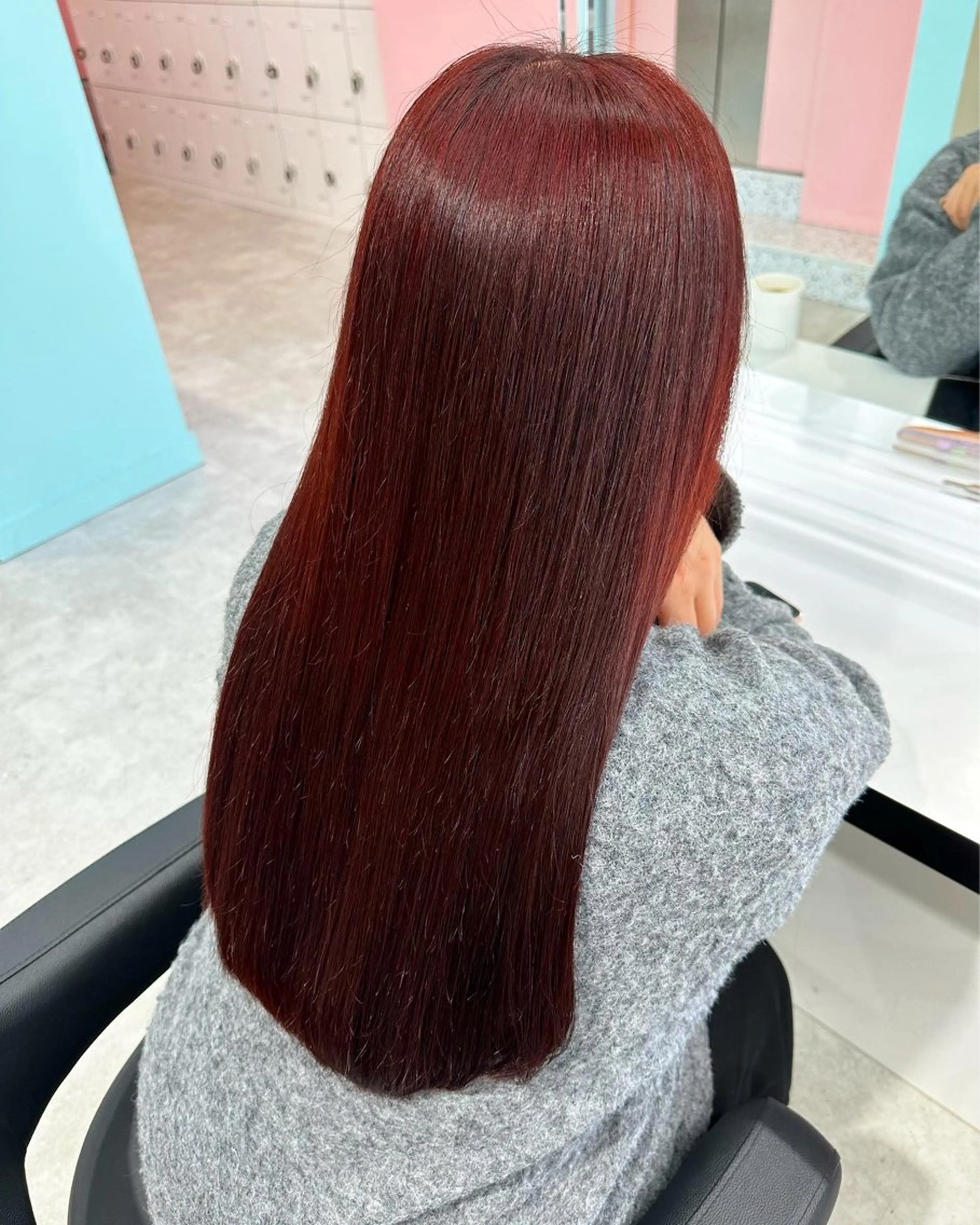 ロング カラー カット ヘアカラー 🍒ワイン系 ウルフカット🍒拓未のヘアスタイル