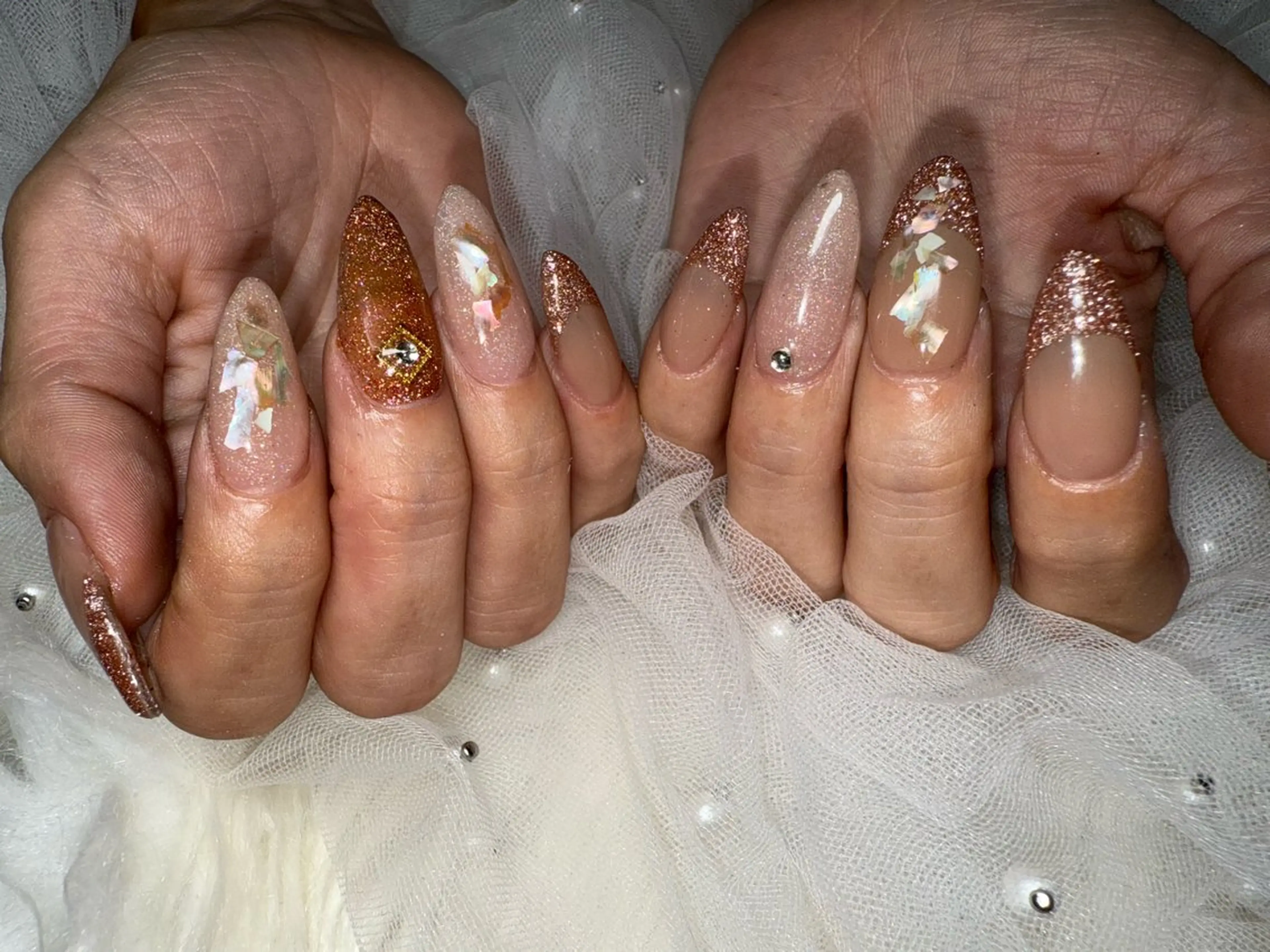 ネイル フレンチネイル 夏ネイル ハンドネイル Ruana Nailのネイルデザイン