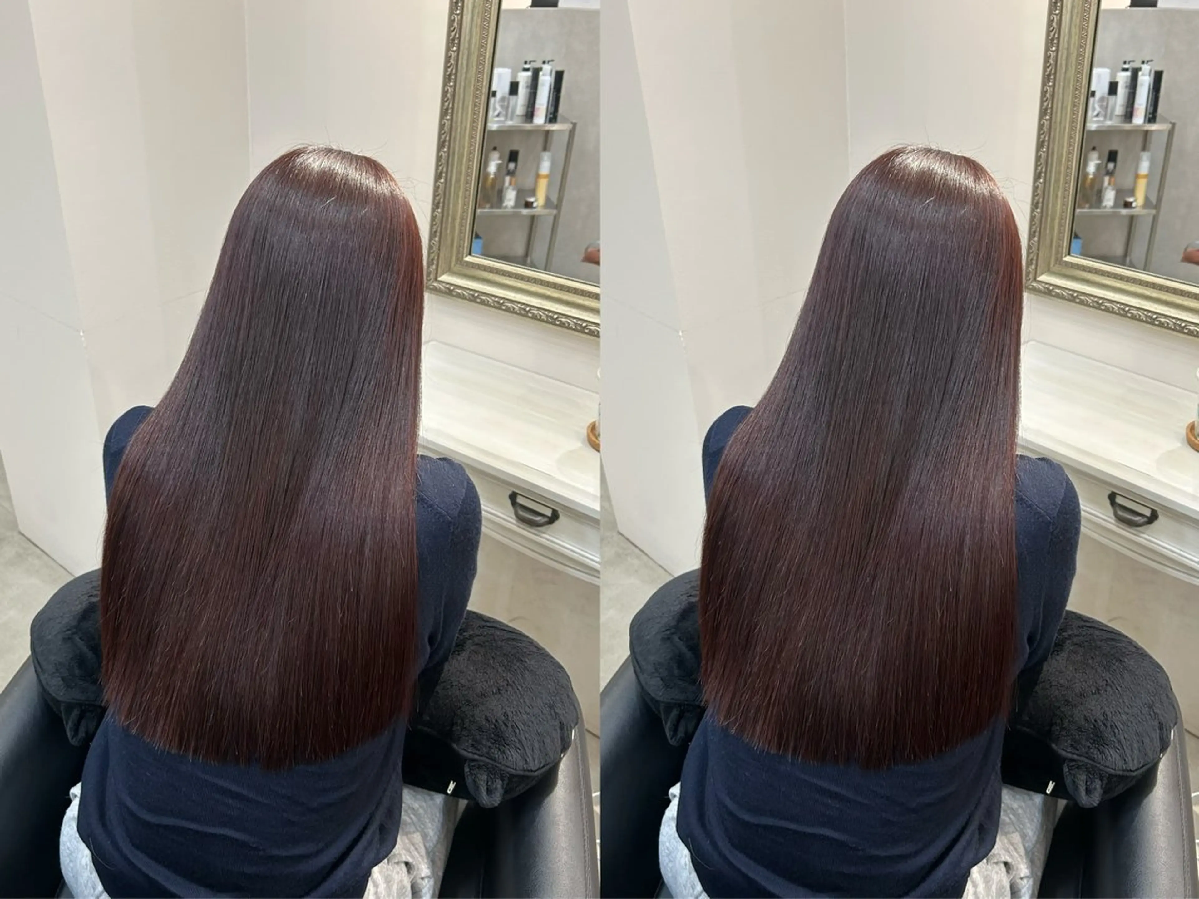 ロング カット 縮毛矯正 トリートメント cien 【堀江】 eri bobのヘアスタイル