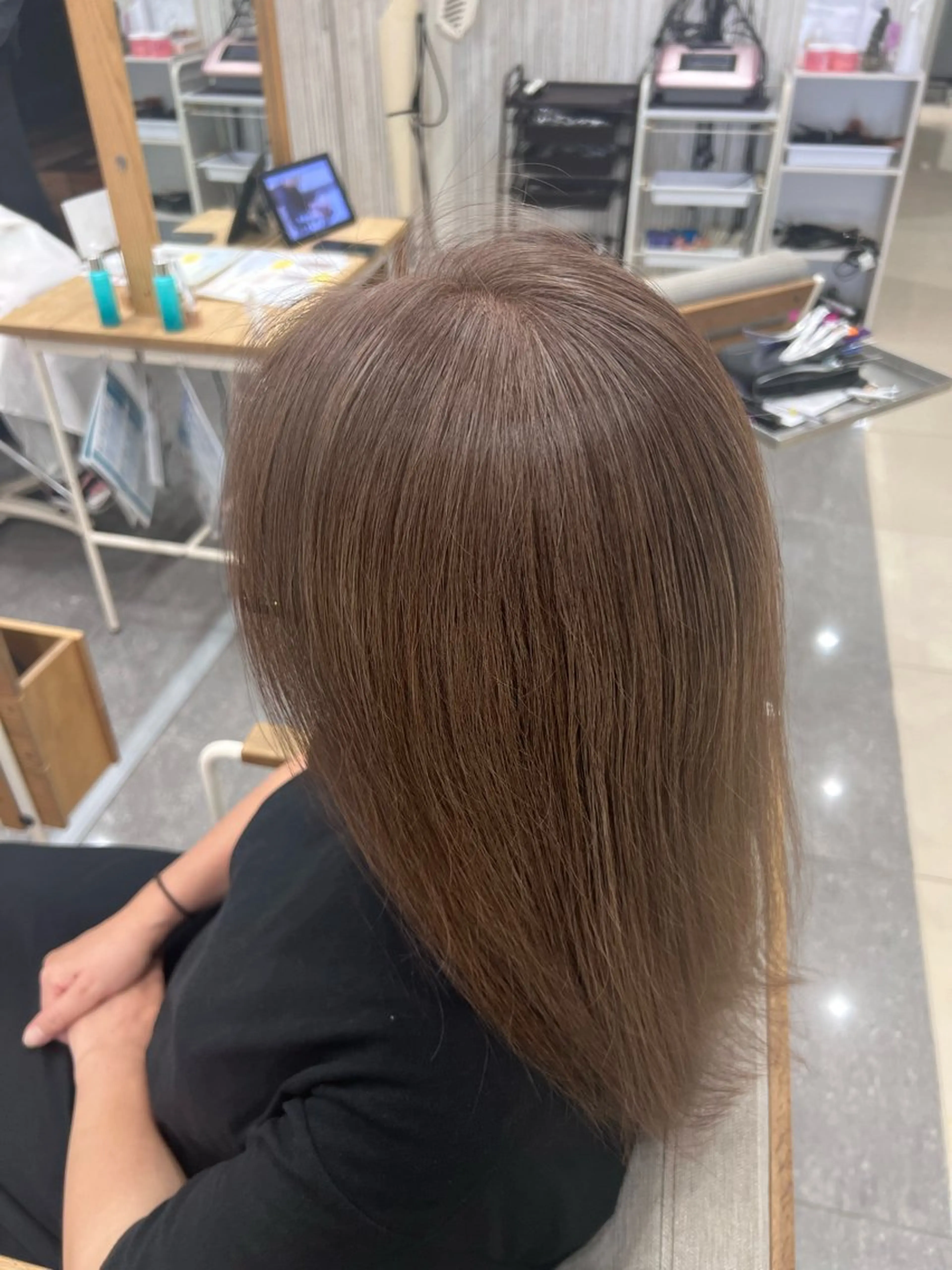 ロング カラー ヘアカラー トリートメント 太白区白髪ぼかし/ ボブカット/千葉達人のヘアスタイル