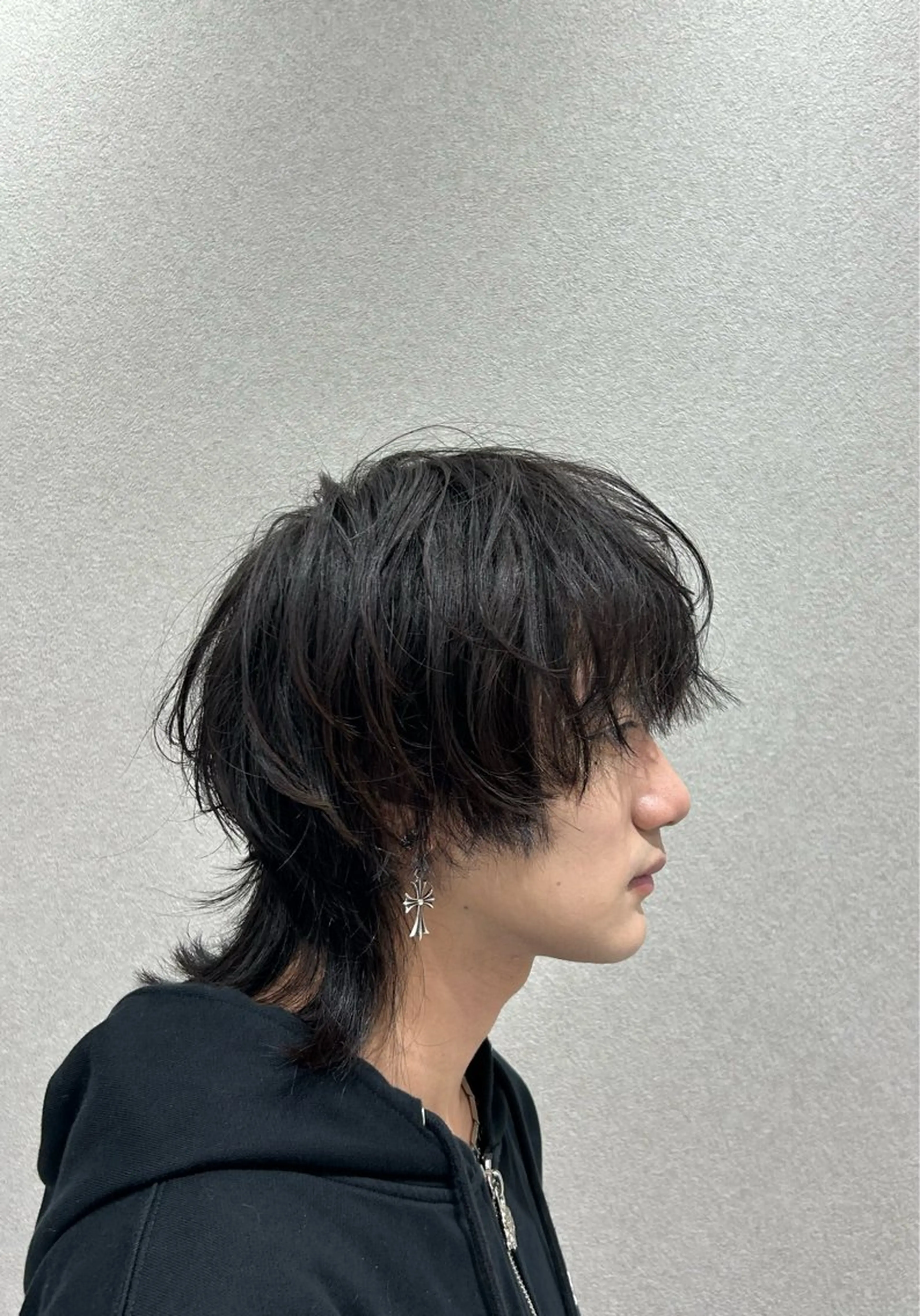 ミディアム メンズ メンズウルフカット ウルフカット カット 本厚木🪅カット🪅 カラー🪅Aoiのヘアスタイル