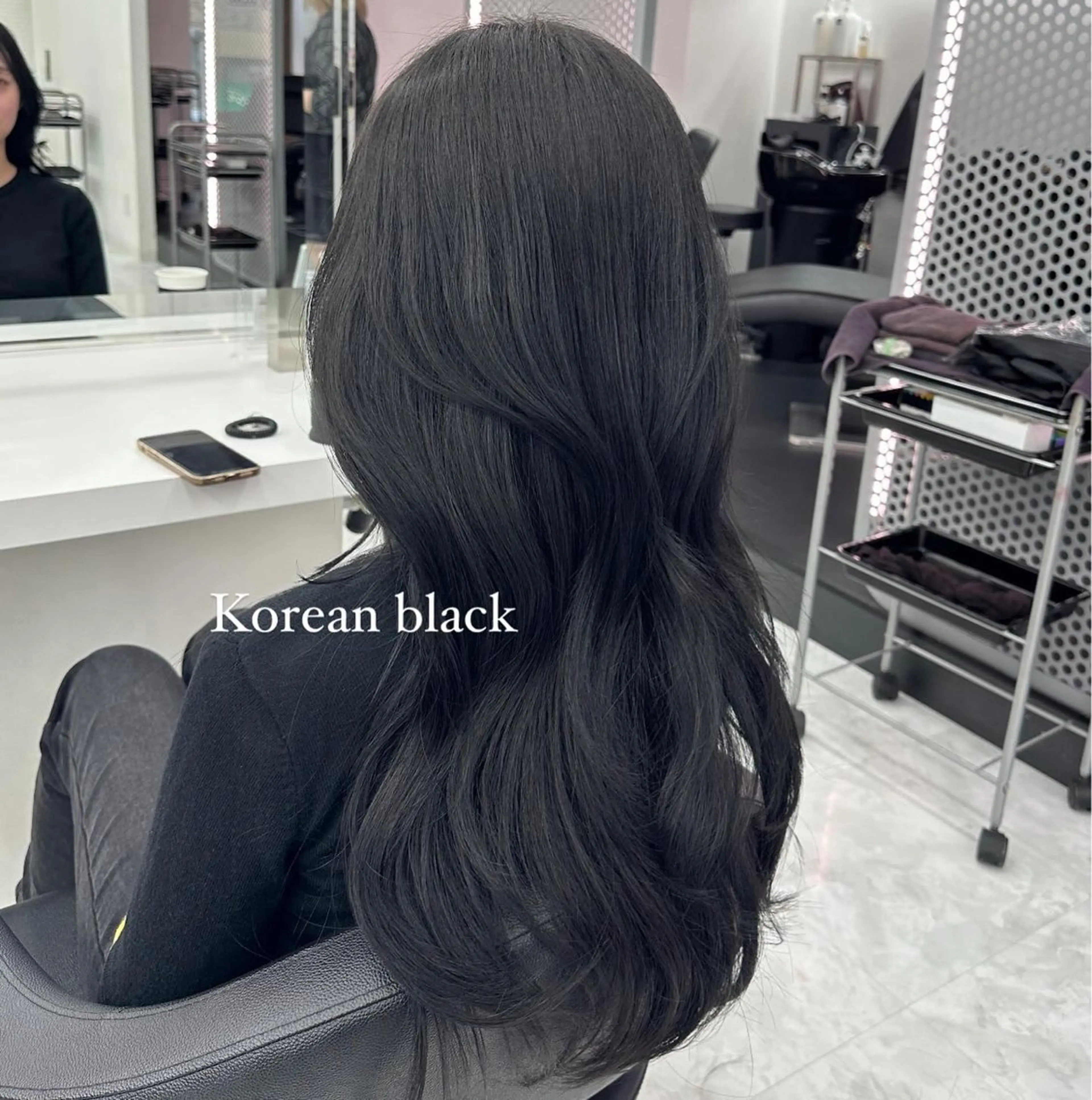 ロング カラー パーマ ヘアアレンジ メンズ キッズ ♥️韓国ヘア レイヤー♥️ゆりのヘアスタイル