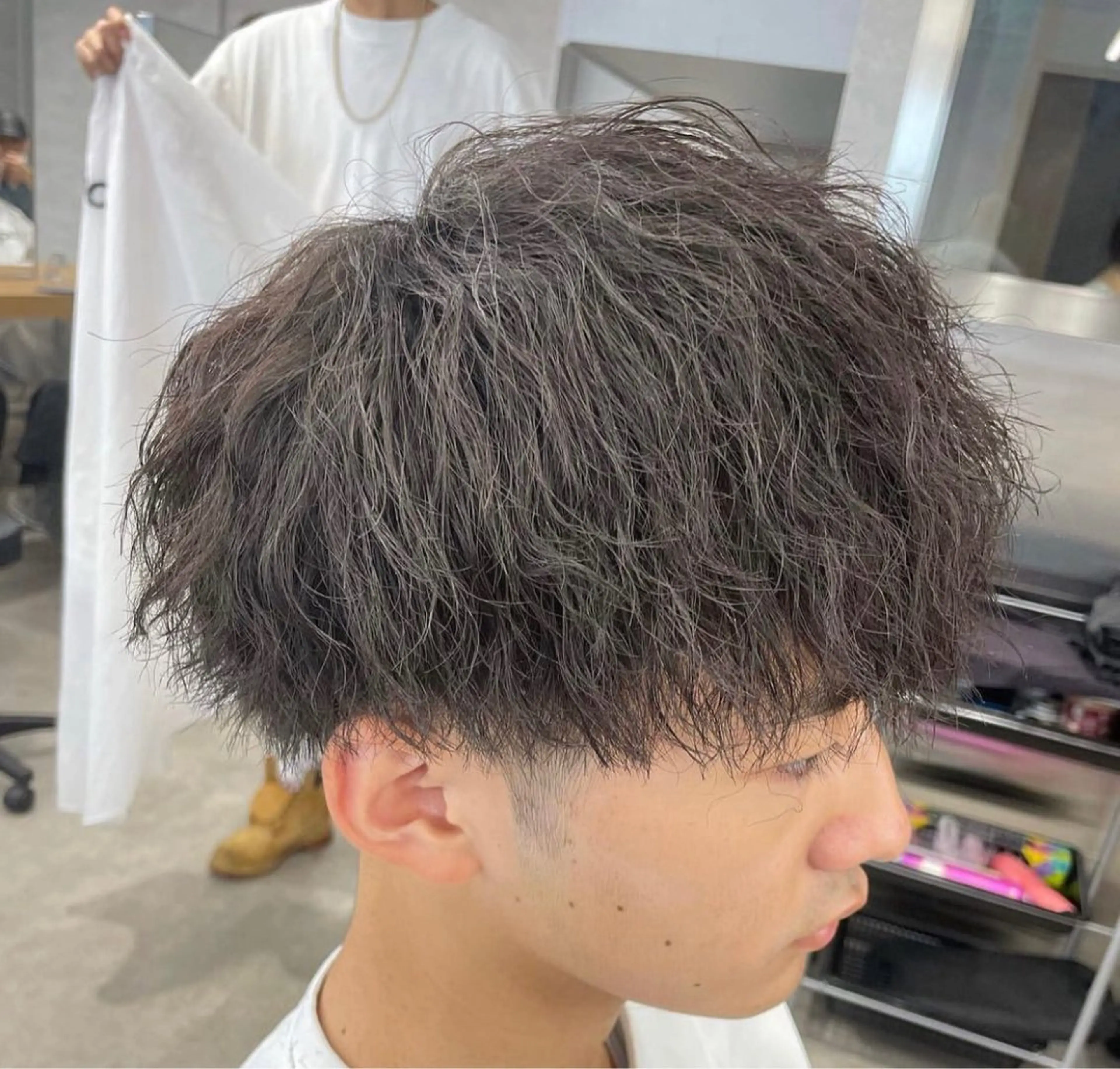 パーマ メンズ カット パーマ 🌟あゆ🌟 女子ウケスタイルのヘアスタイル