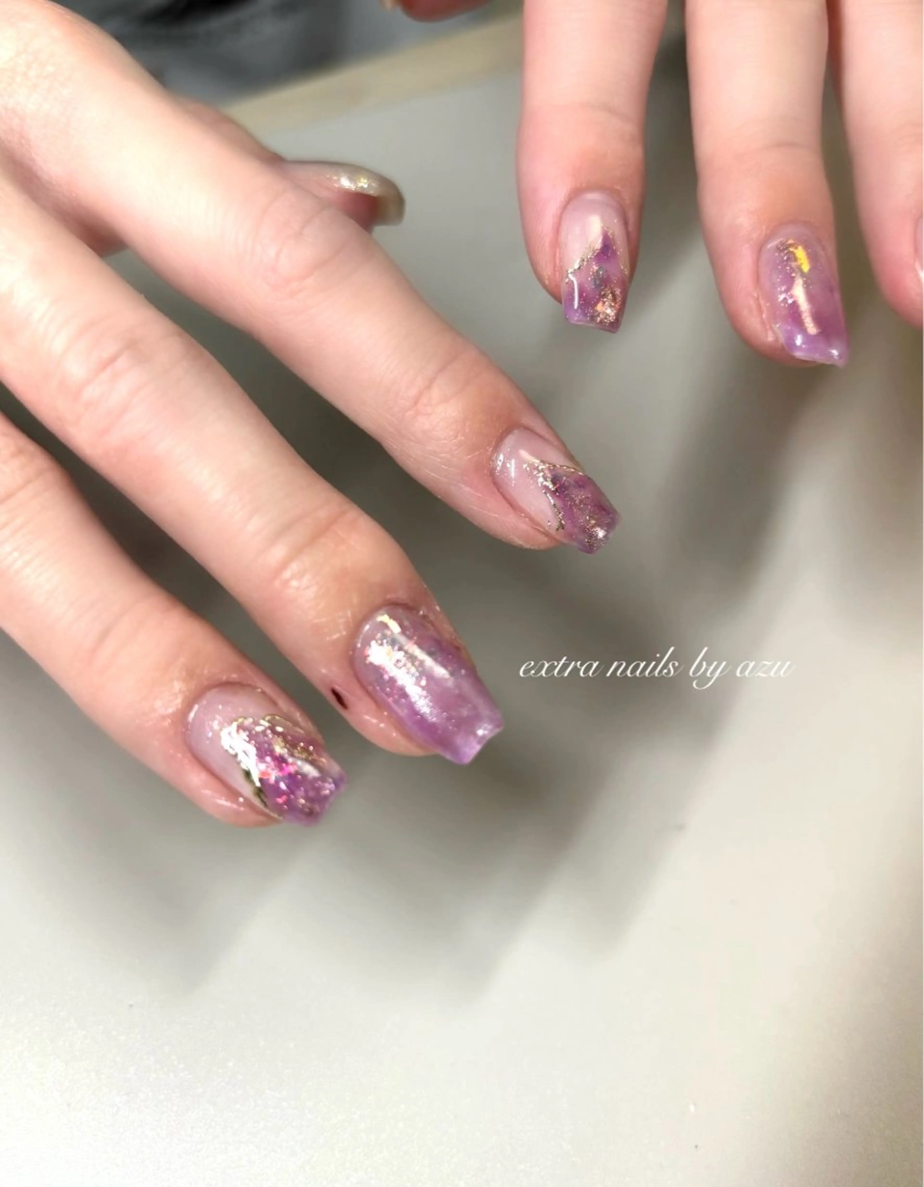 ネイル ニュアンスネイル ハンドネイル extranails /wax　azuのネイルデザイン