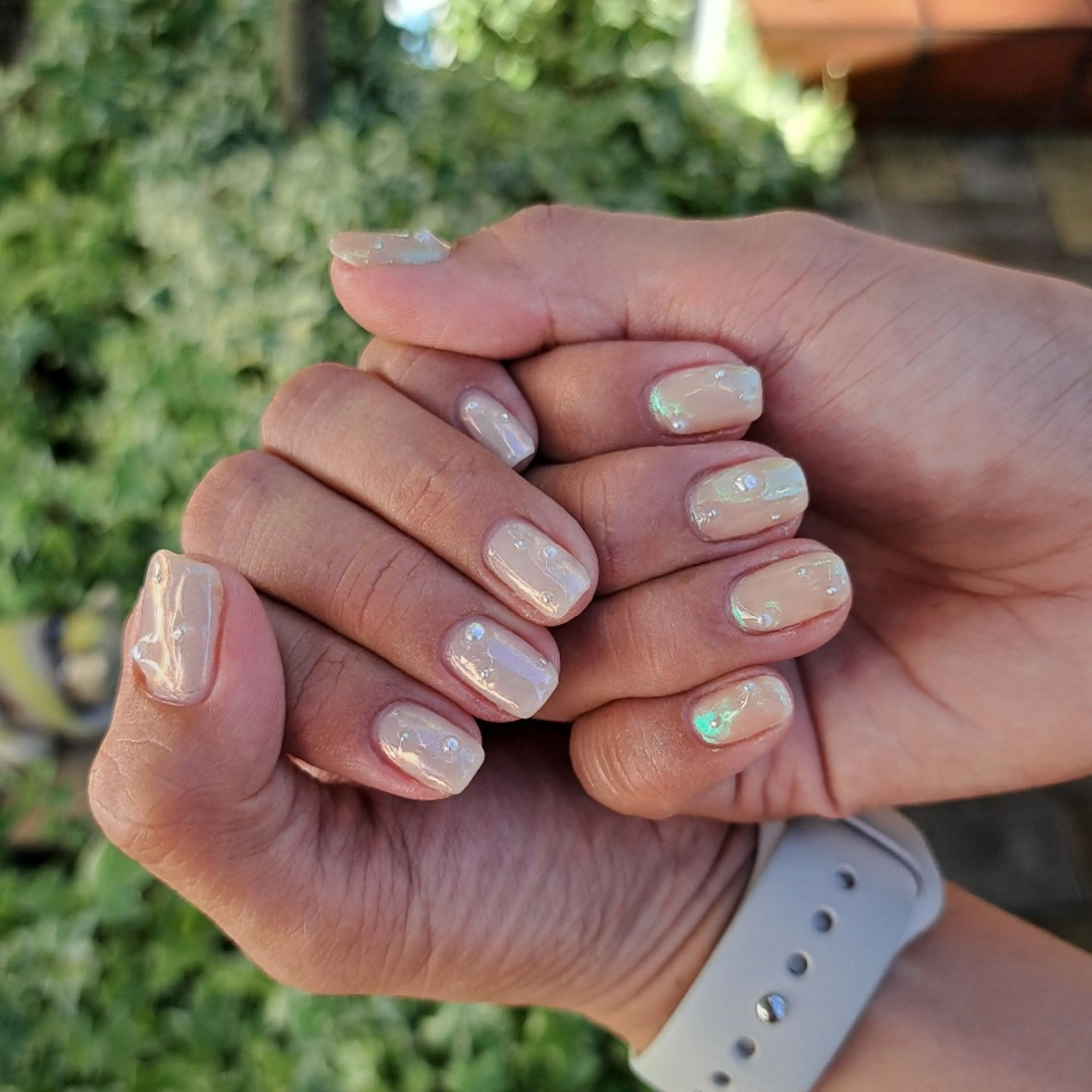 ネイル ミラーネイル HAYASHI  Nのネイルデザイン