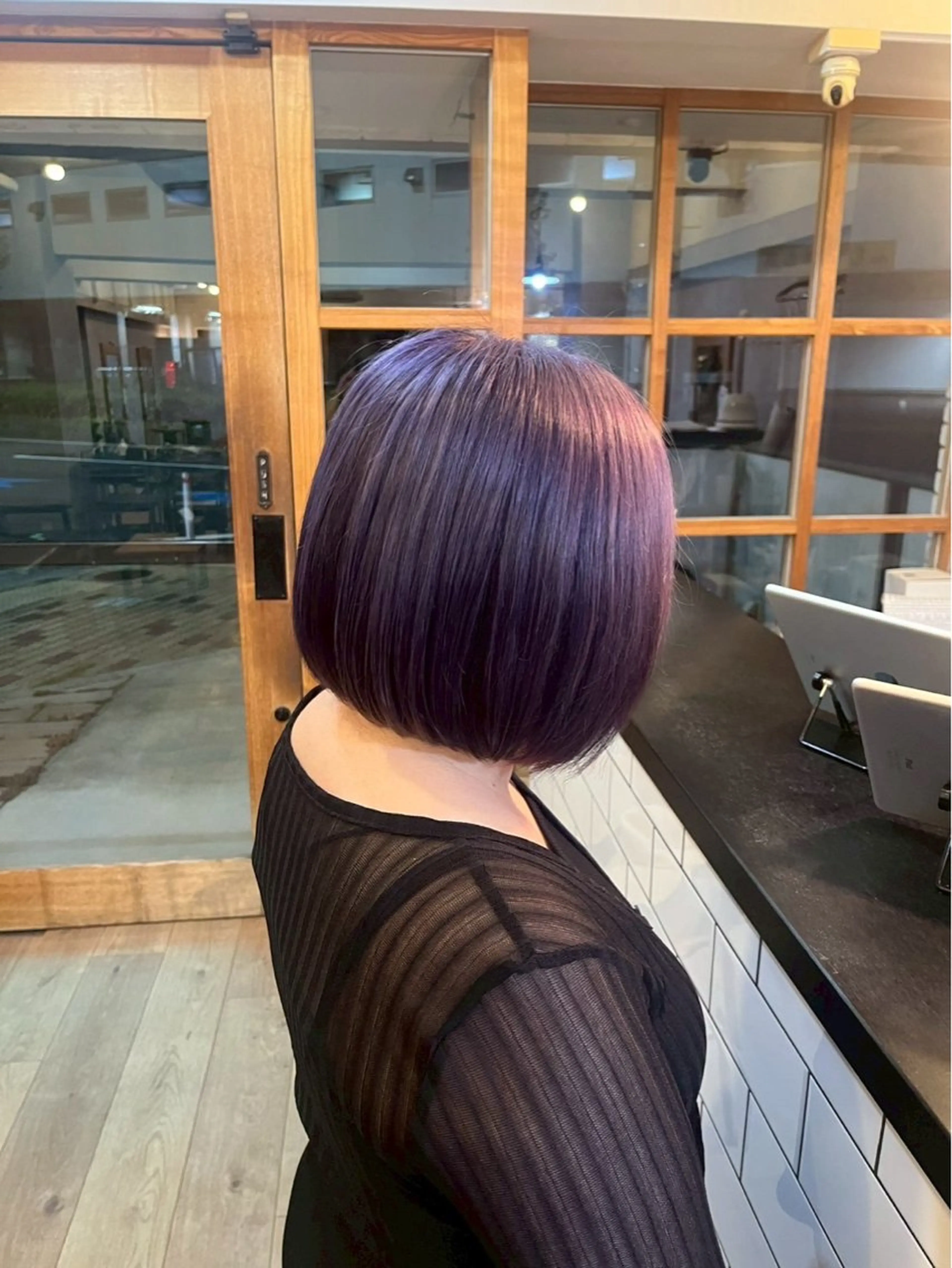 ミディアム ヘアカラー 宮崎 稚世のヘアスタイル