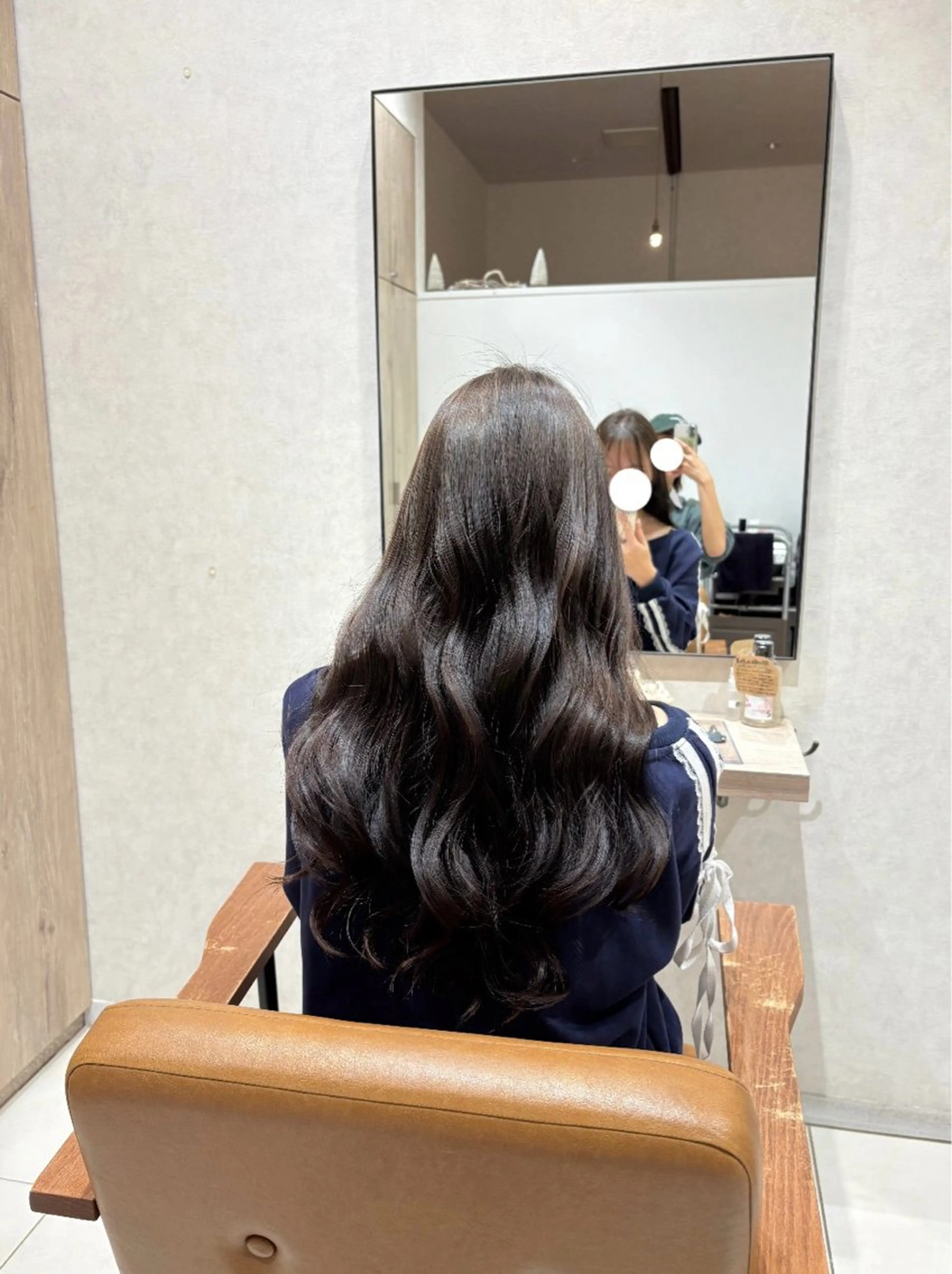 ロング カラー ベージュカラー オリーブベージュ トリートメント ヘアカラー モデル募集 moeのヘアスタイル