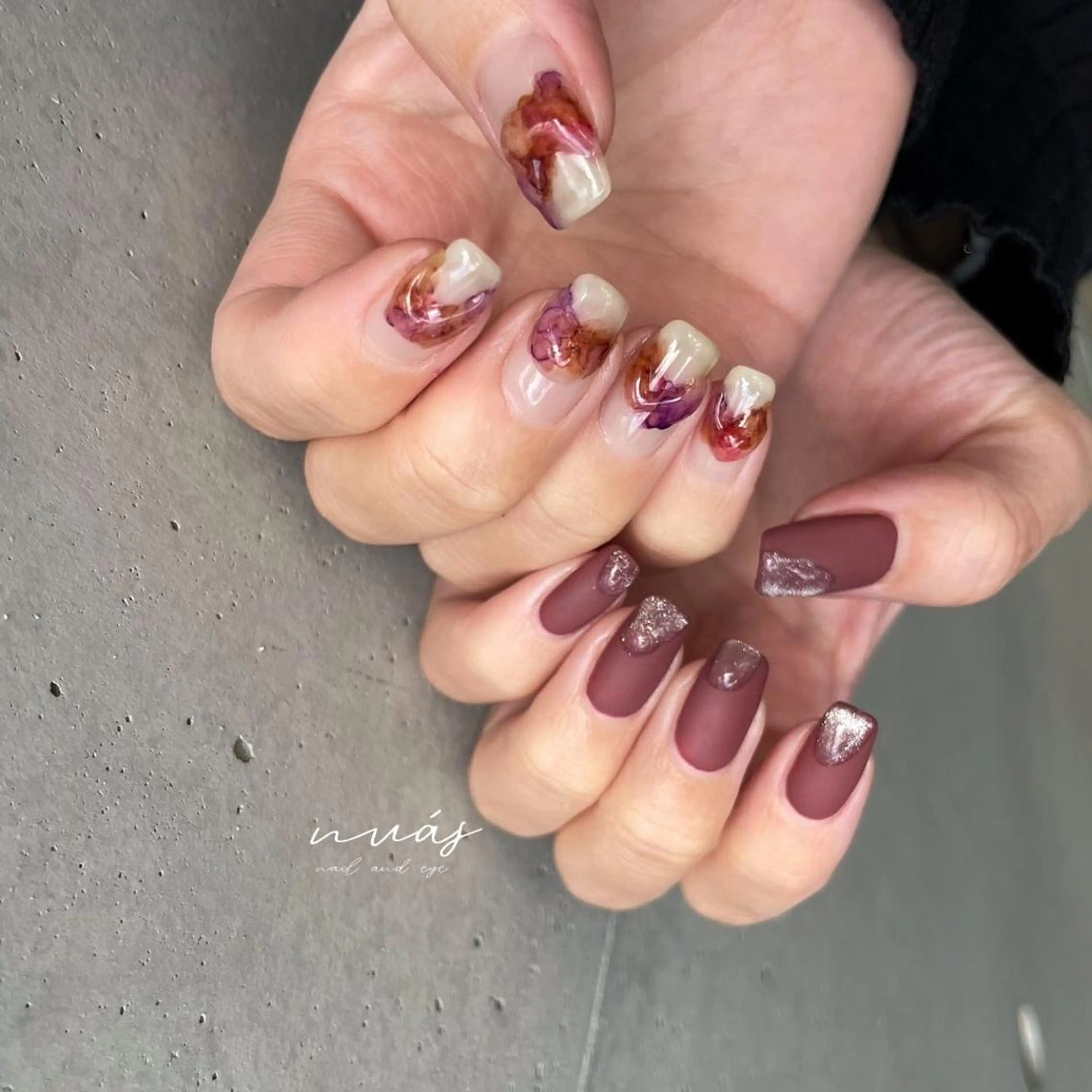 ネイル ハンドネイル nuás nail & eyeのネイルデザイン