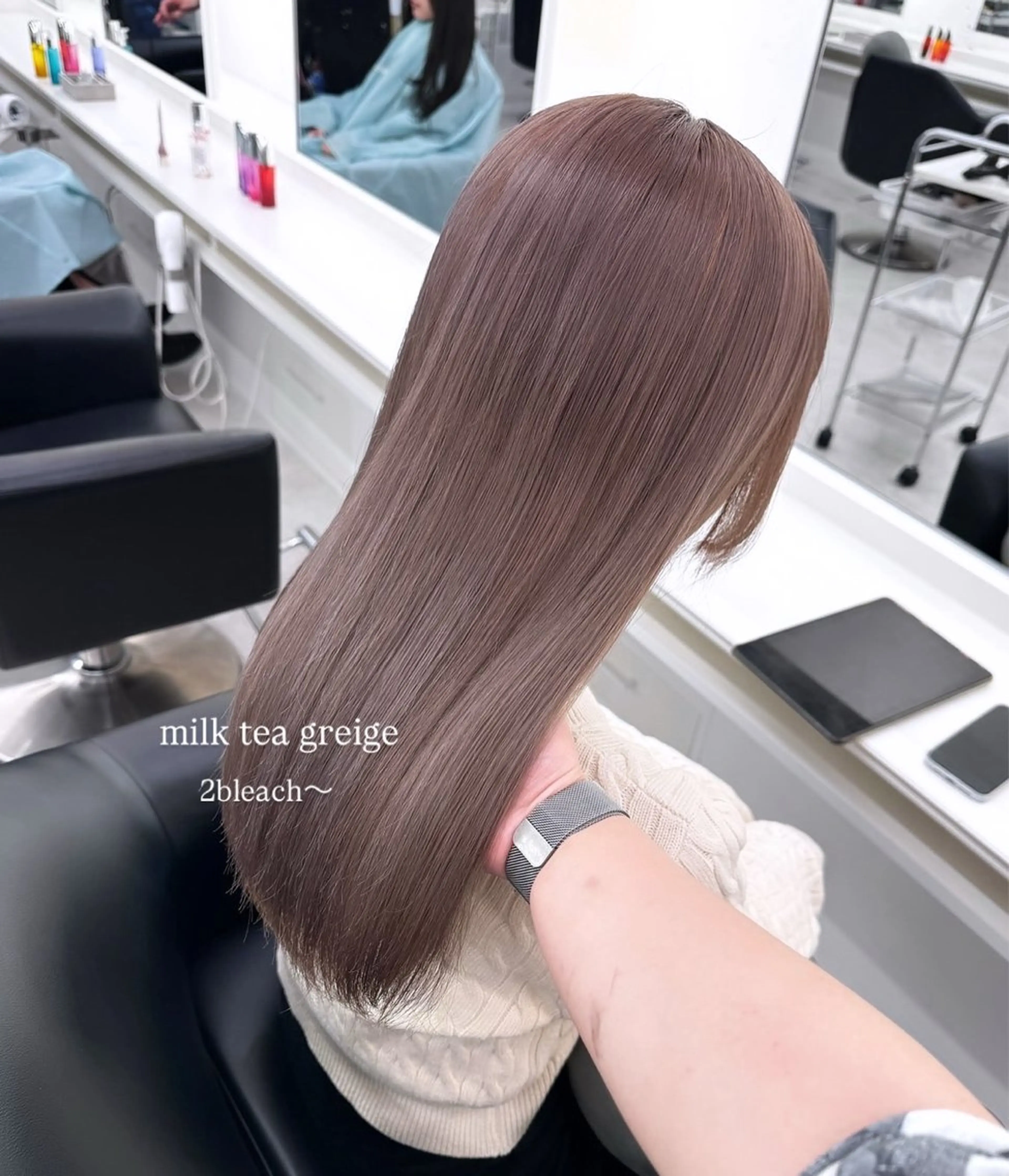 ロング カラー ブリーチ ハイトーンカラー Parve Mix/ 平 奈果🎀のヘアスタイル