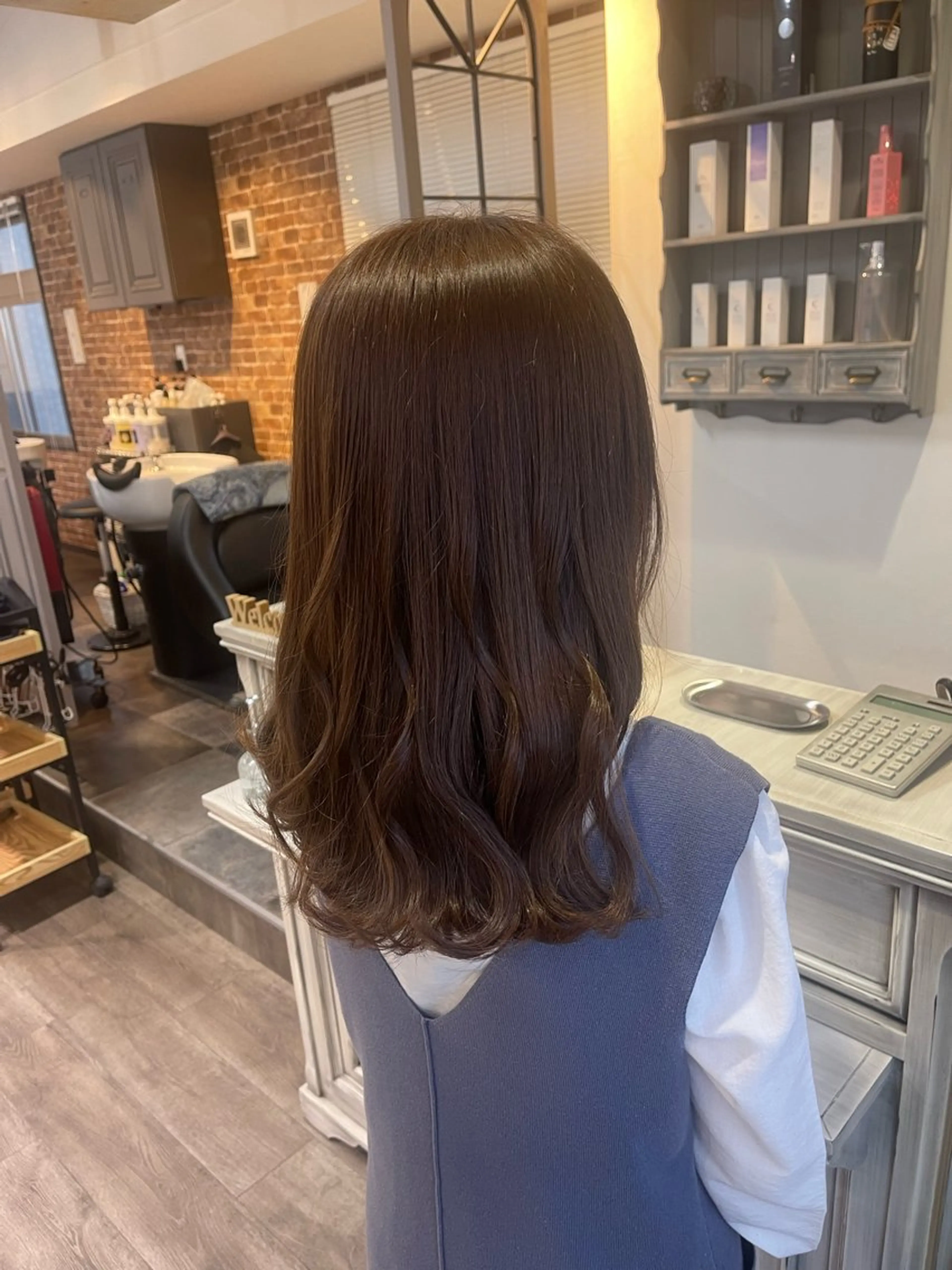 ロング カラー カット ヘアカラー Felice Erikaのヘアスタイル