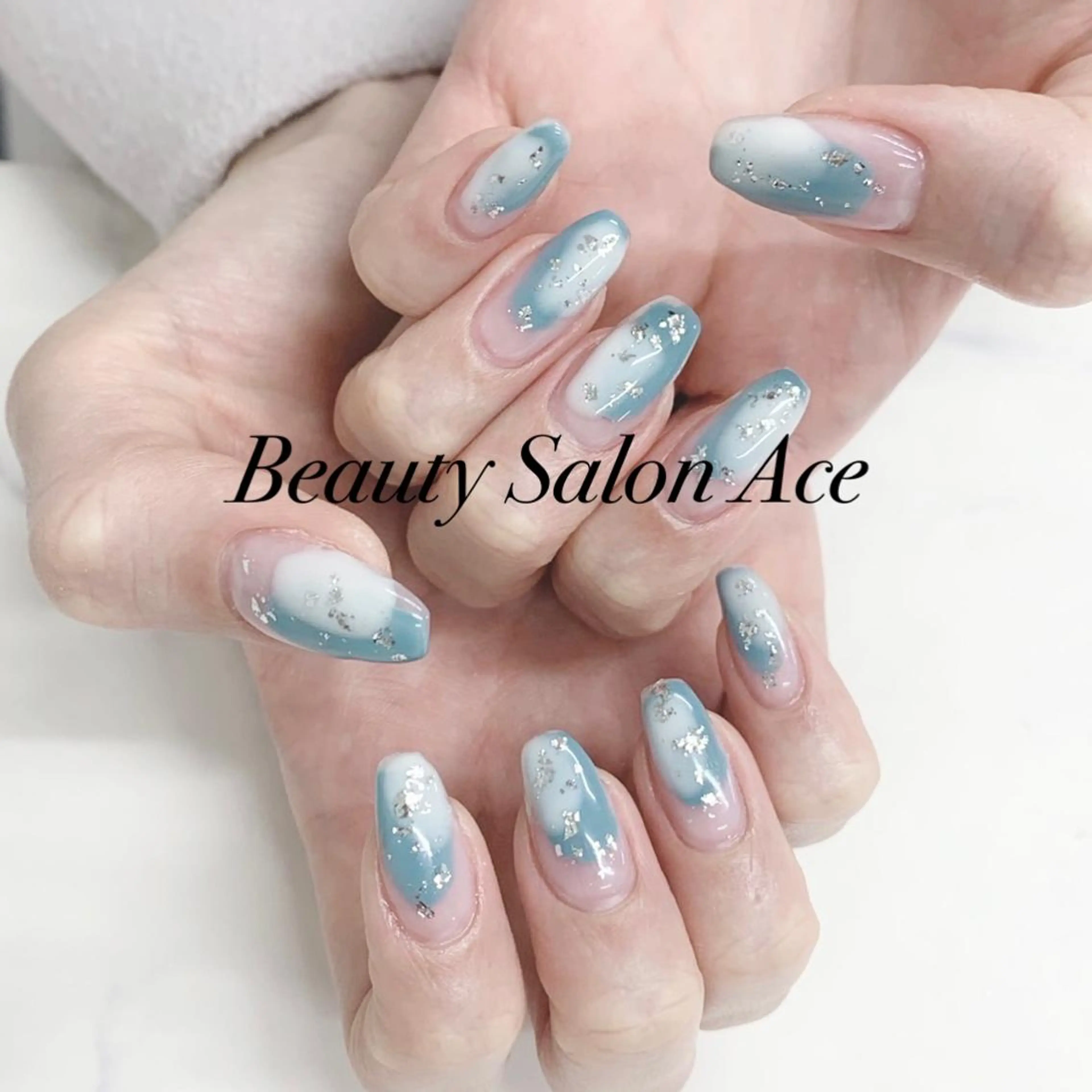 ネイル メンズネイル ニュアンスネイル 春ネイル Beauty Salon Ace（ネイルサロン　エース）所属・池袋フィルイン Ace♡長さだしのネイルデザイン