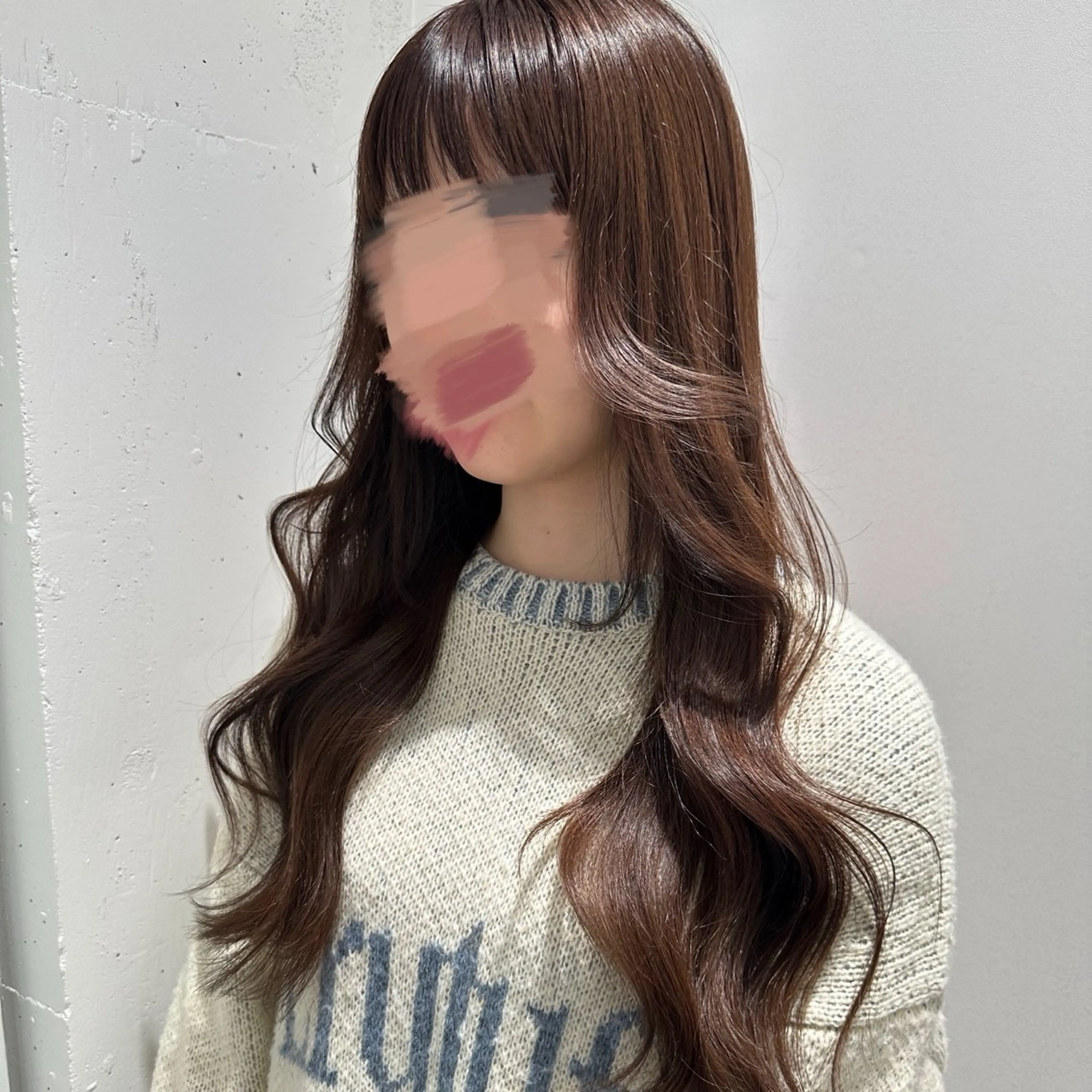 ロング カット ヘアカラー 韓国スタイル🇰🇷 児島葉月のヘアスタイル