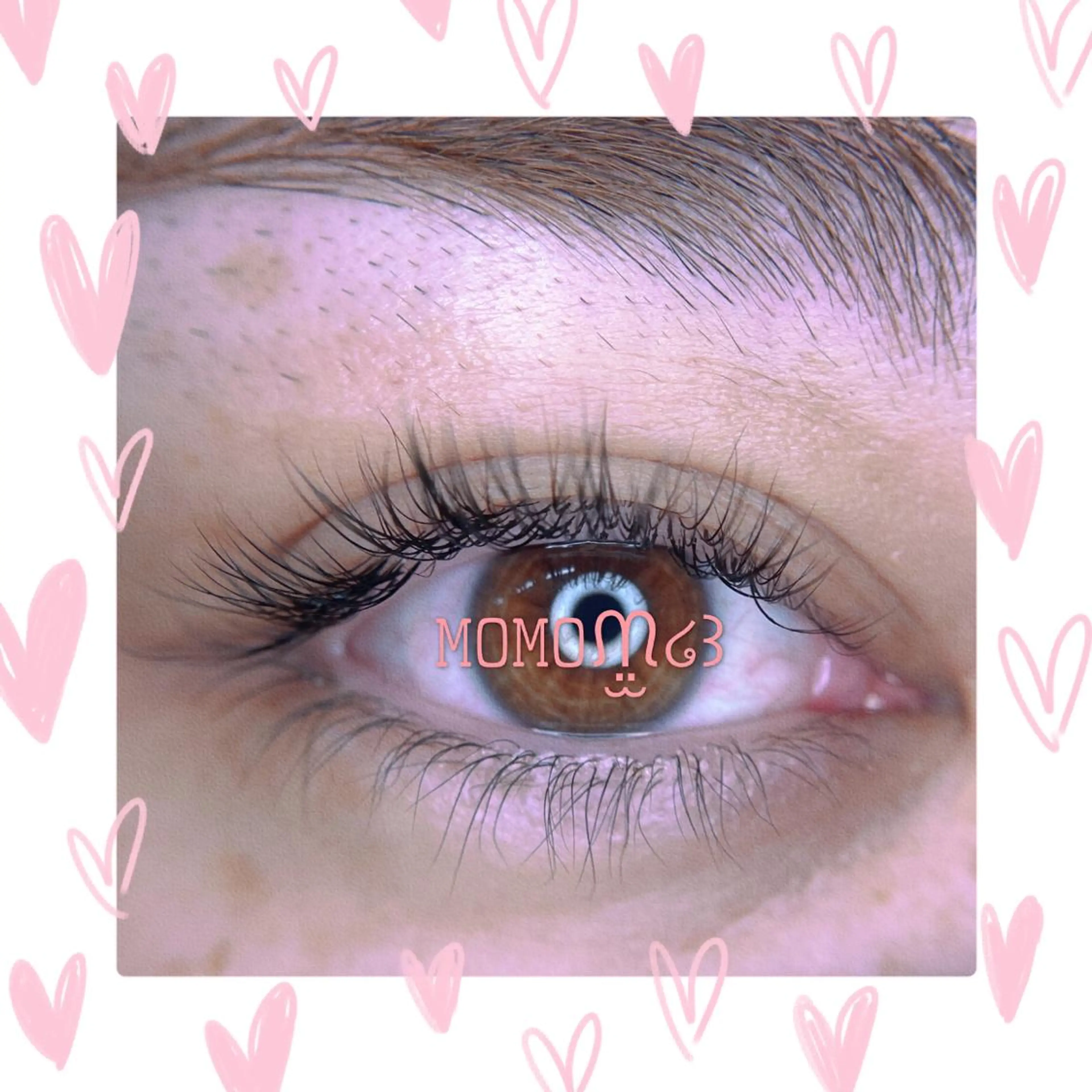 マツエク・マツパ フラットラッシュ ナチュラル パリジェンヌラッシュリフト 下まつげエクステ 一重×まつ毛パーマ モテデザインのプロ モモ🍑のマツエク・マツパデザイン