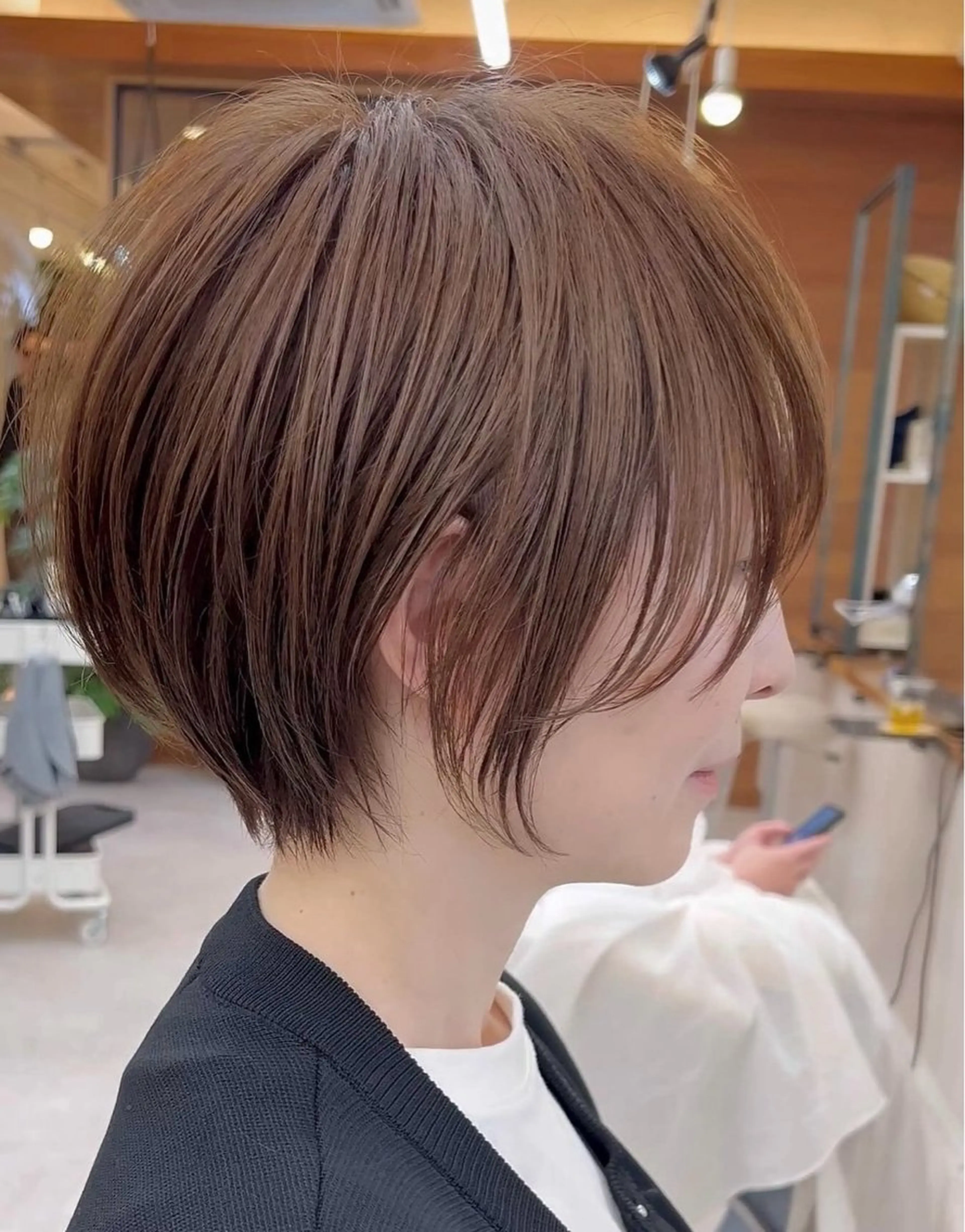 ショート ショートボブ ボブ ショートヘア 西川 舞彩のヘアスタイル
