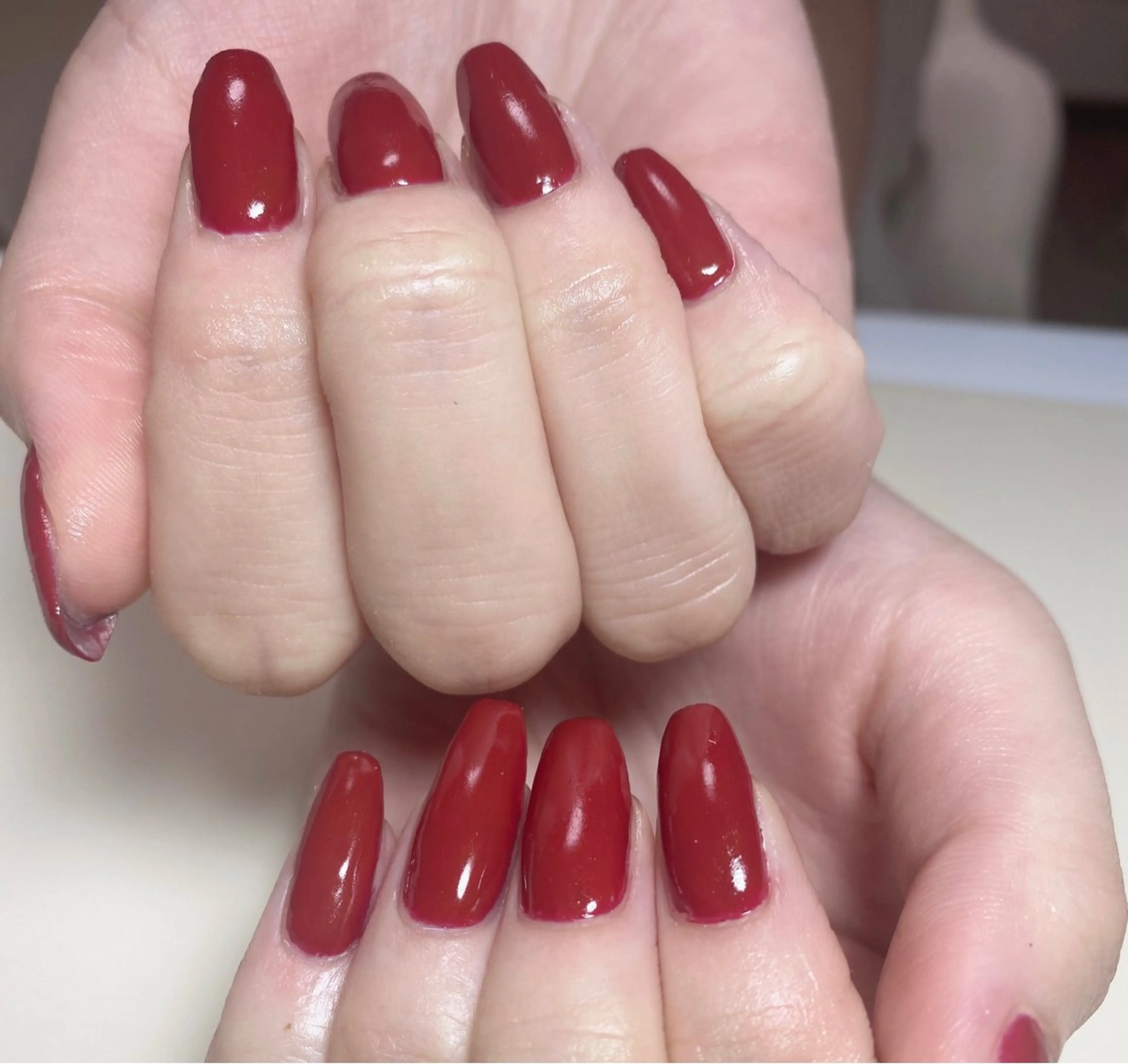 ネイル ボルドー ハンドネイル Nail Salon K 🧸美爪育成のネイルデザイン