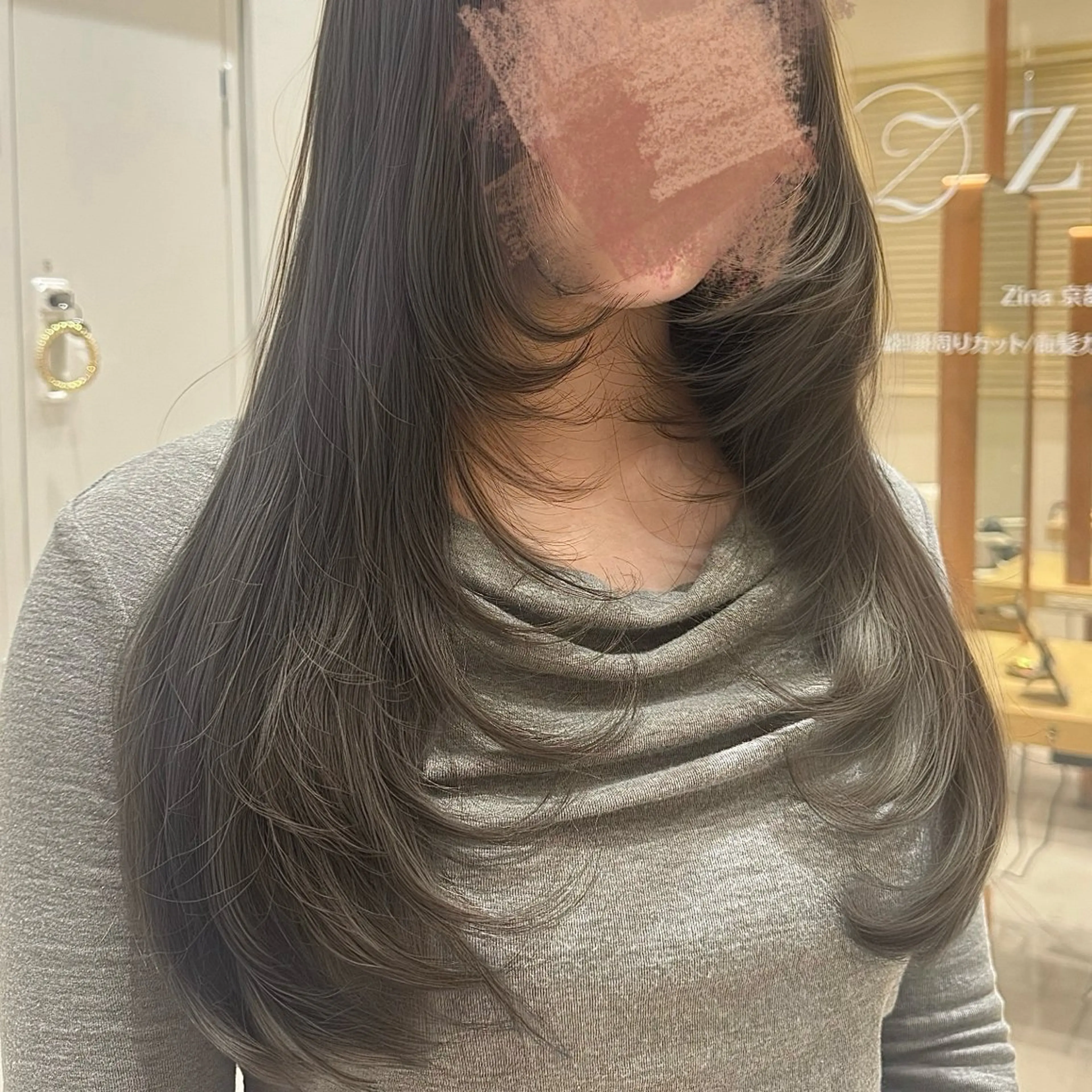 ロング カット トリートメント 京都河原町 髪質改善🌛‧˚花綸のヘアスタイル