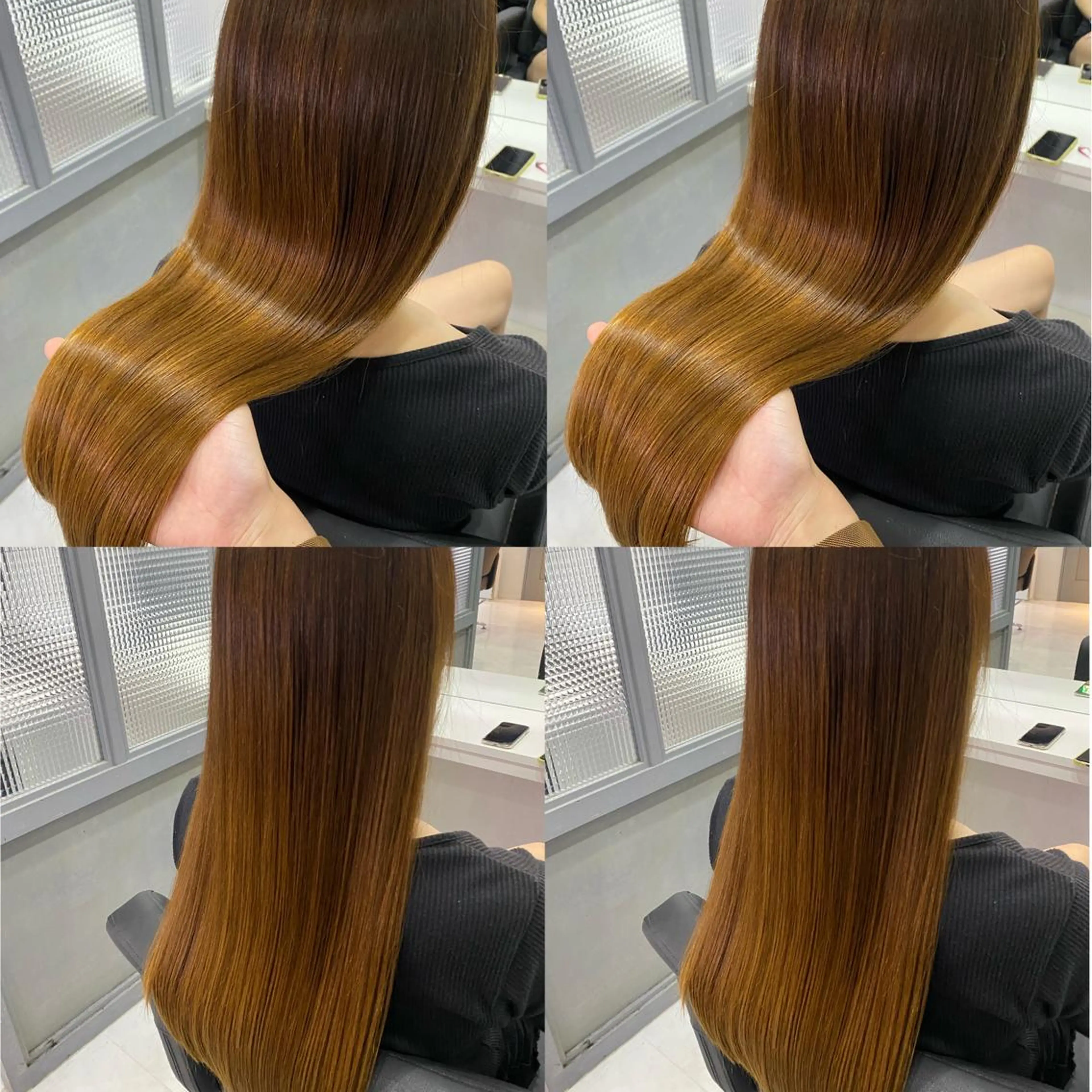 ロング カラー 髪質改善×矯正🫧 韓国ヘアasamiのヘアスタイル