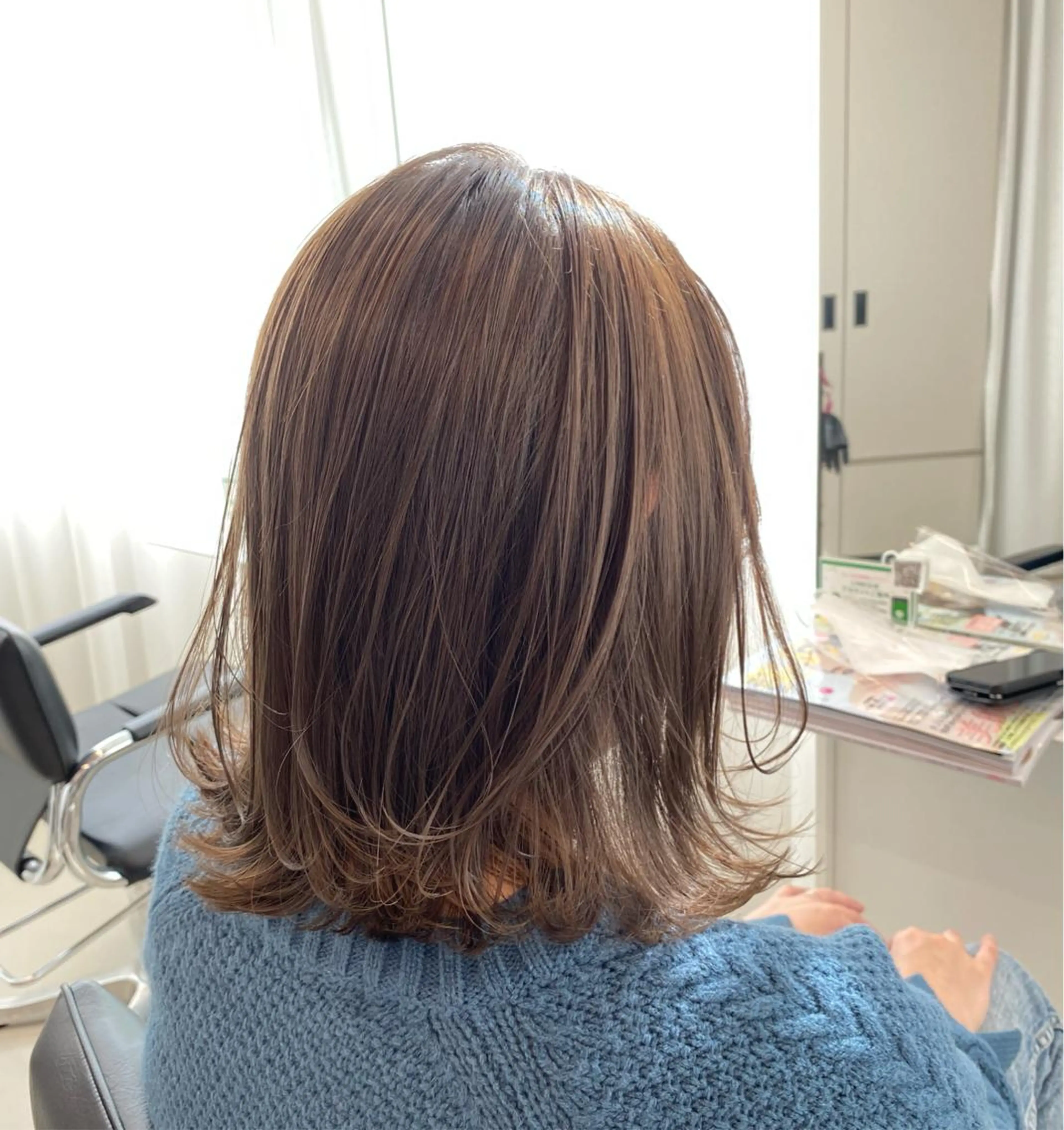 ミディアム カラー ヘアアレンジ ベージュカラー 透明感カラー Eleanor池袋東口2nd所属・池袋/韓国レイヤー 💗🐇amiのヘアスタイル