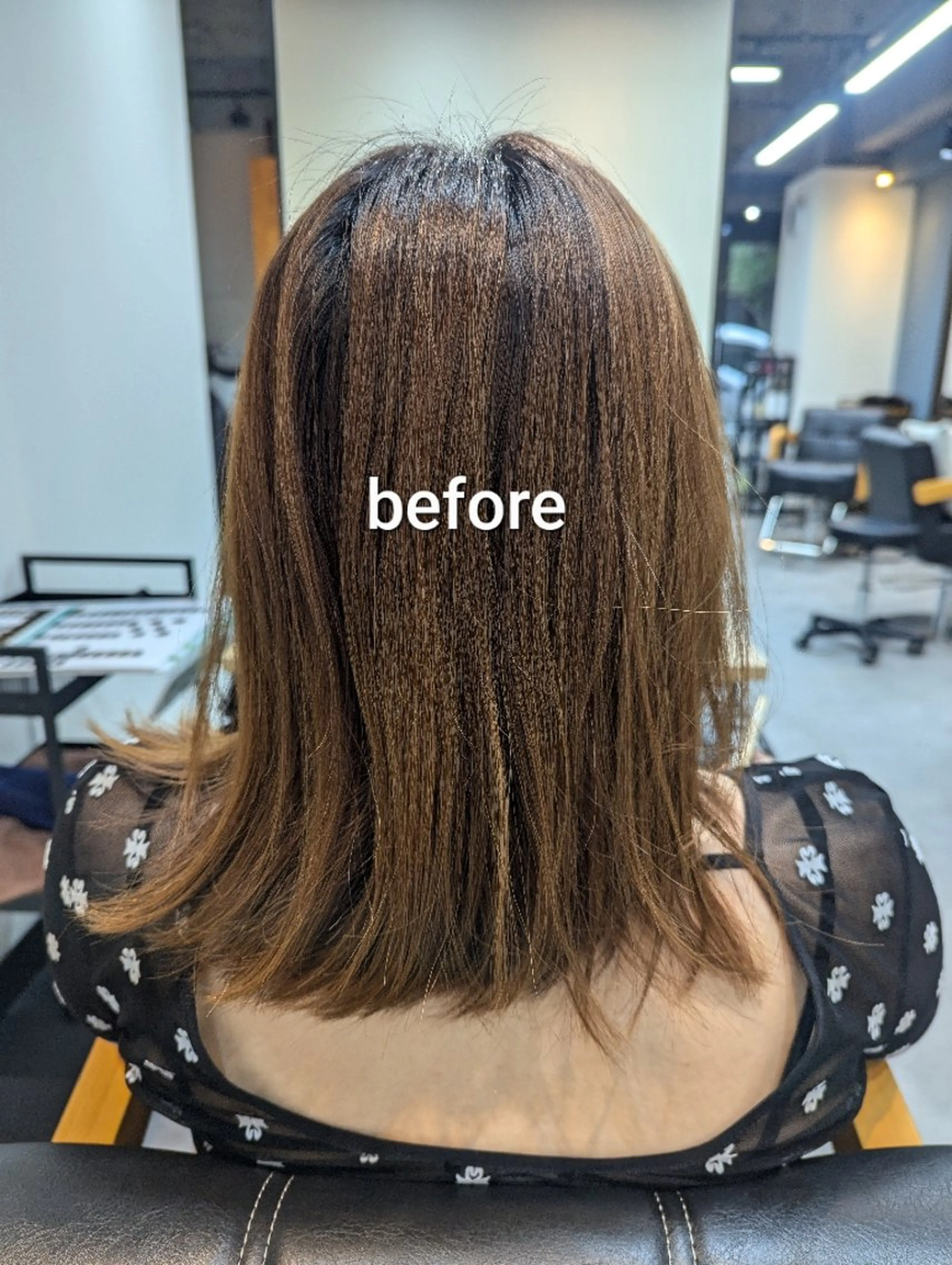 ミディアム チョコレートブラウン スパニスト 中川のヘアスタイル