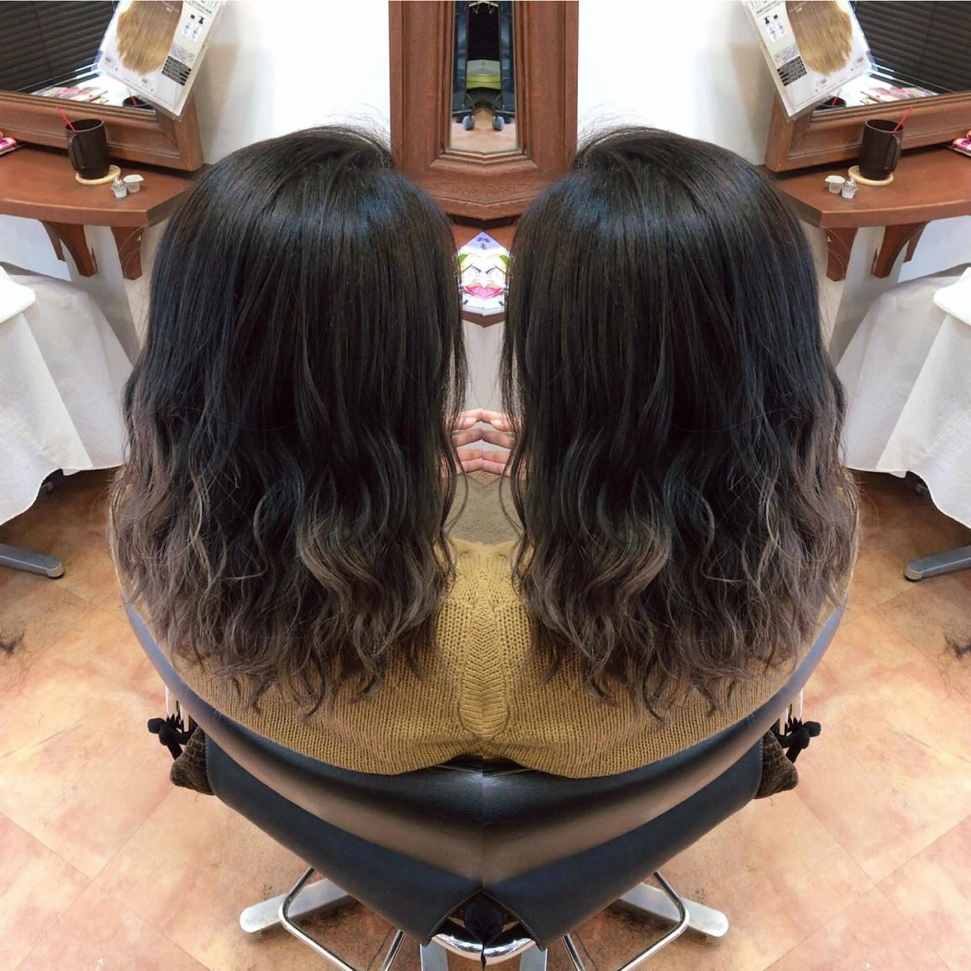 ミディアム ヘアカラー トリートメント LOCO Ko-kiのヘアスタイル