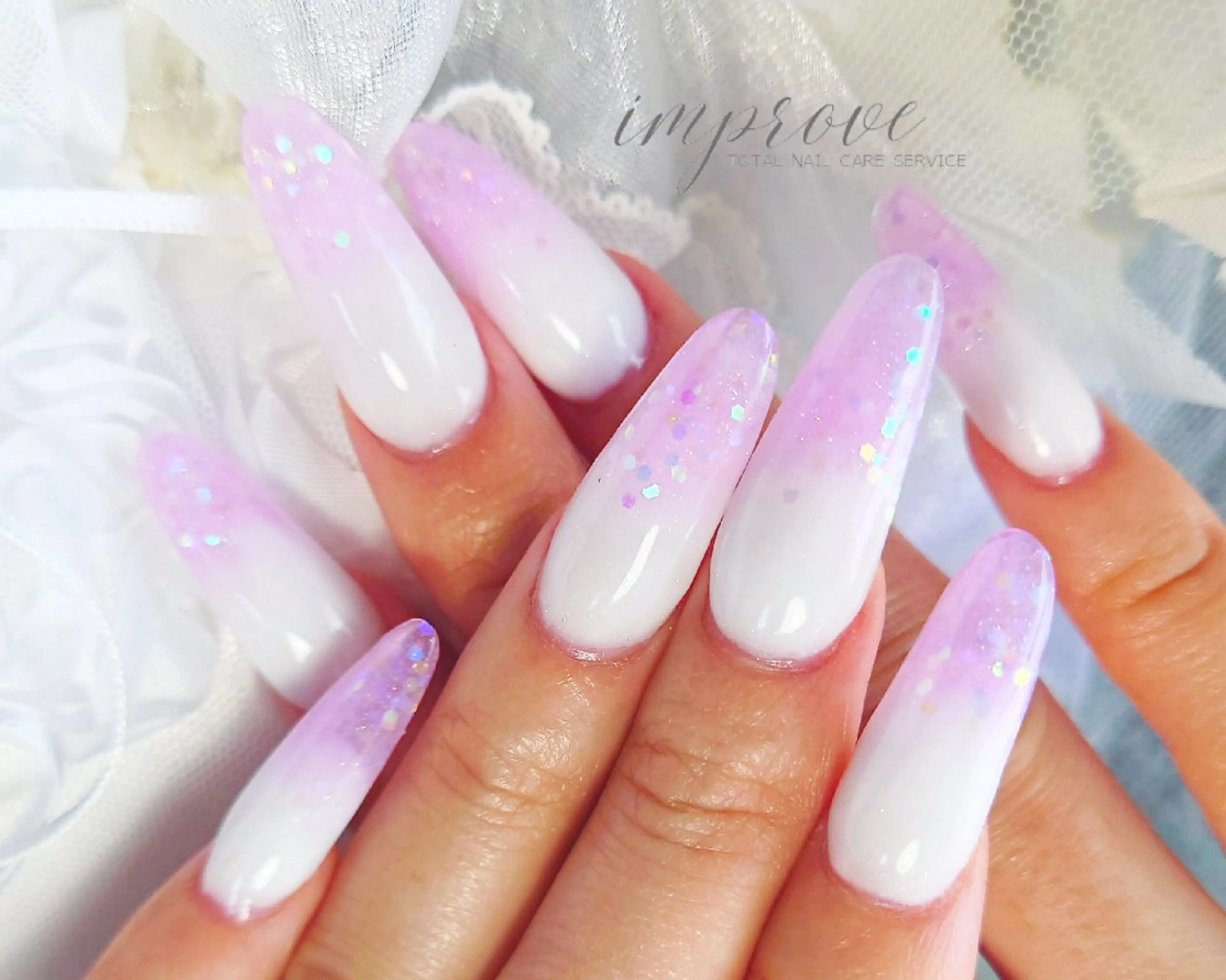 ネイル グラデーション スカルプネイル improve /mamiのネイルデザイン