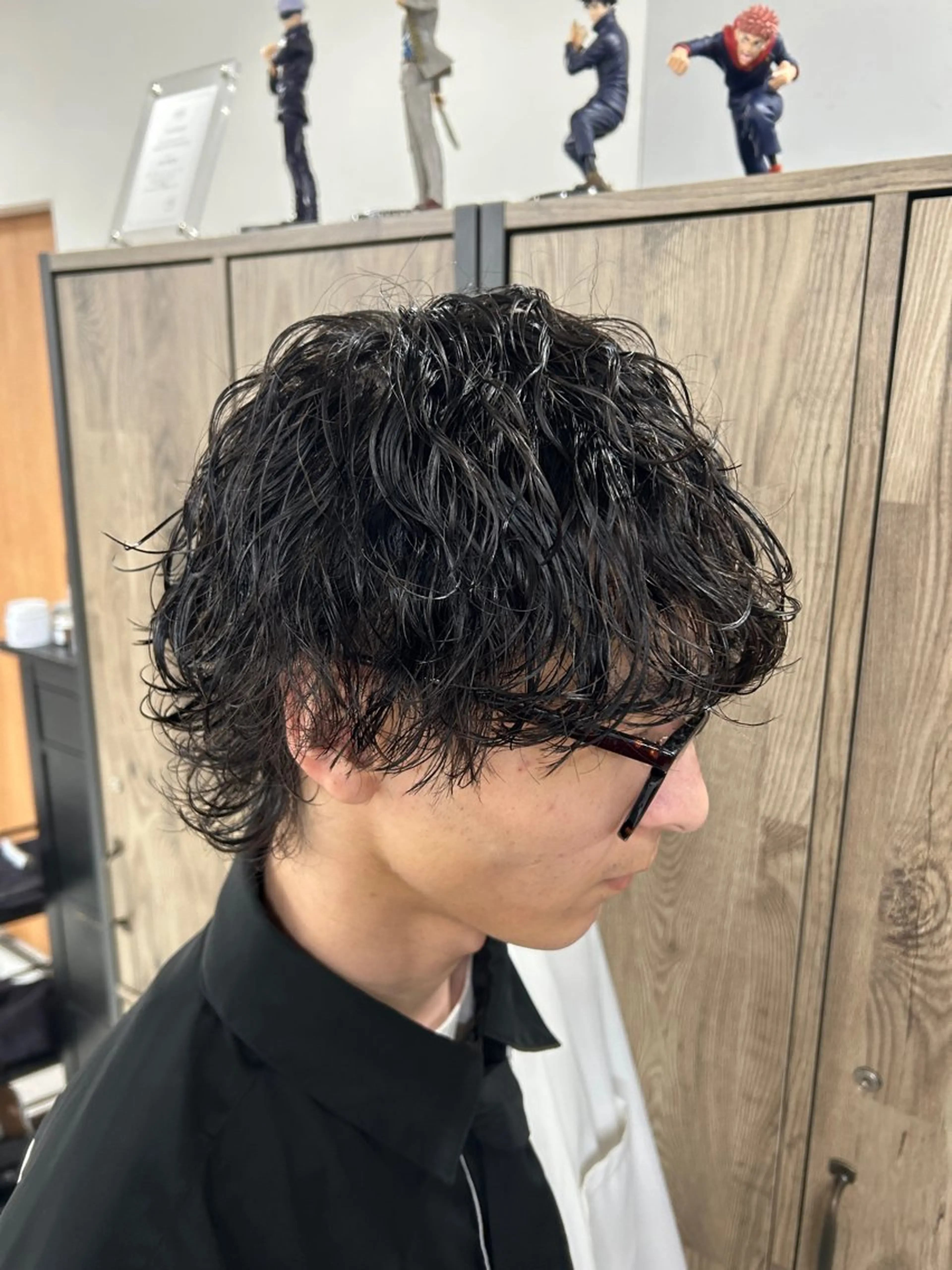 パーマ メンズ カット パーマ トリートメント ヘッドスパ ヘアセット カズキ🌼/ 曲がる縮毛矯正のヘアスタイル