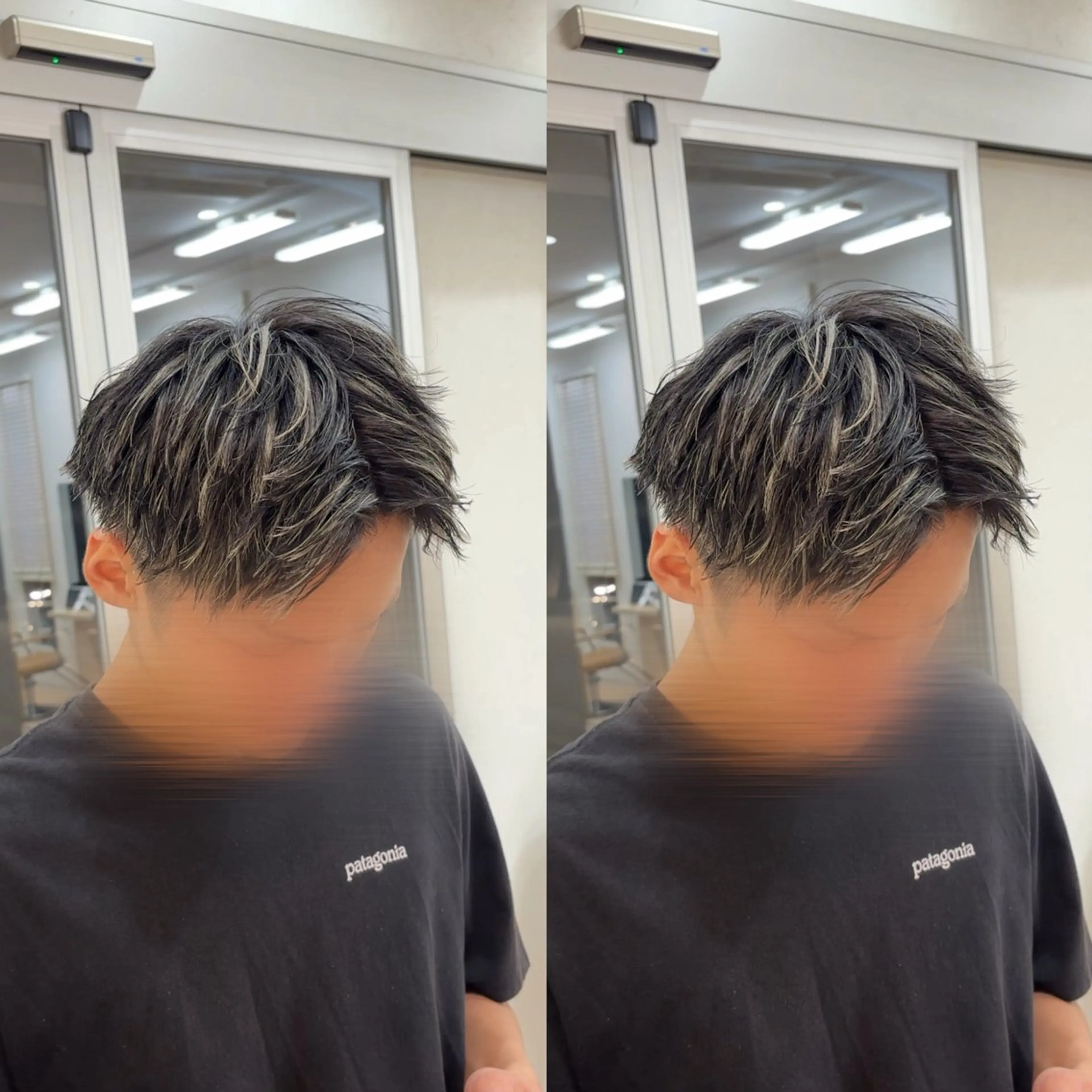 メンズカット+ハイライトカラーの写真