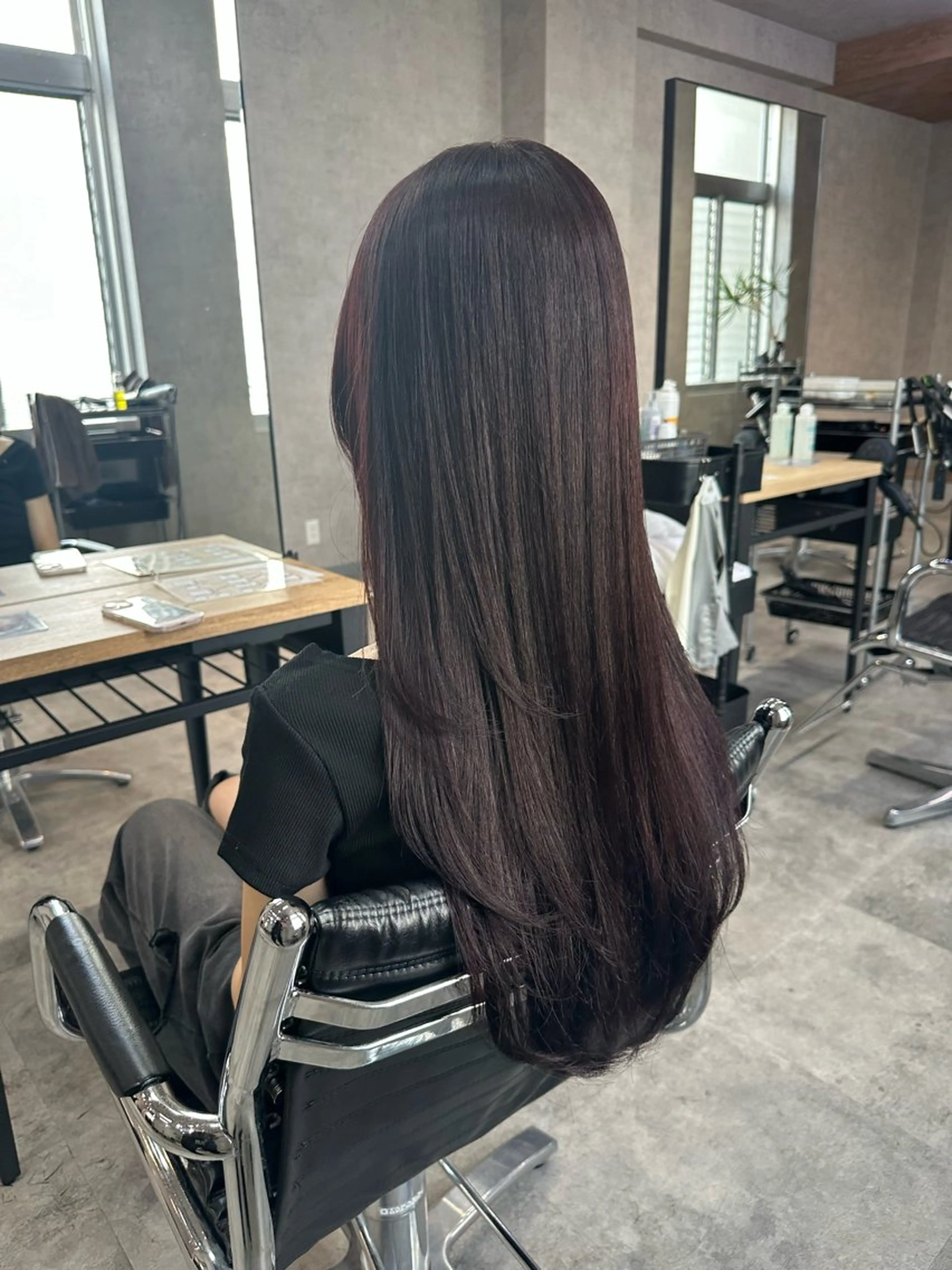 ロング 縮毛矯正 トリートメント 浅野 琴羽のヘアスタイル