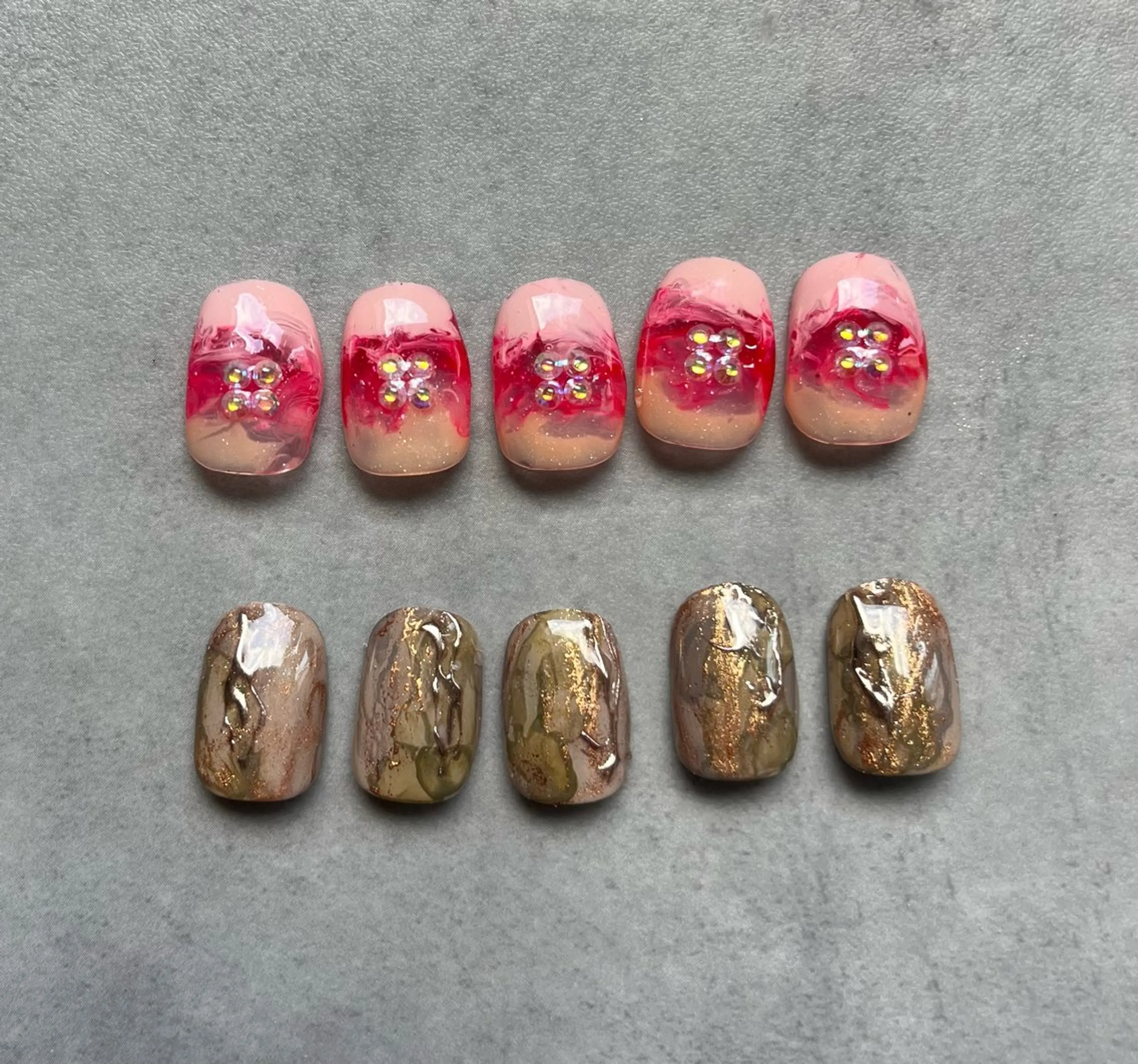 ご新規様❣️今月限定の定額2デザイン💅オフあり・オフなし¥8800🌸ご新規様他店オフ無料✨お色変更可能🙆‍♀️の写真