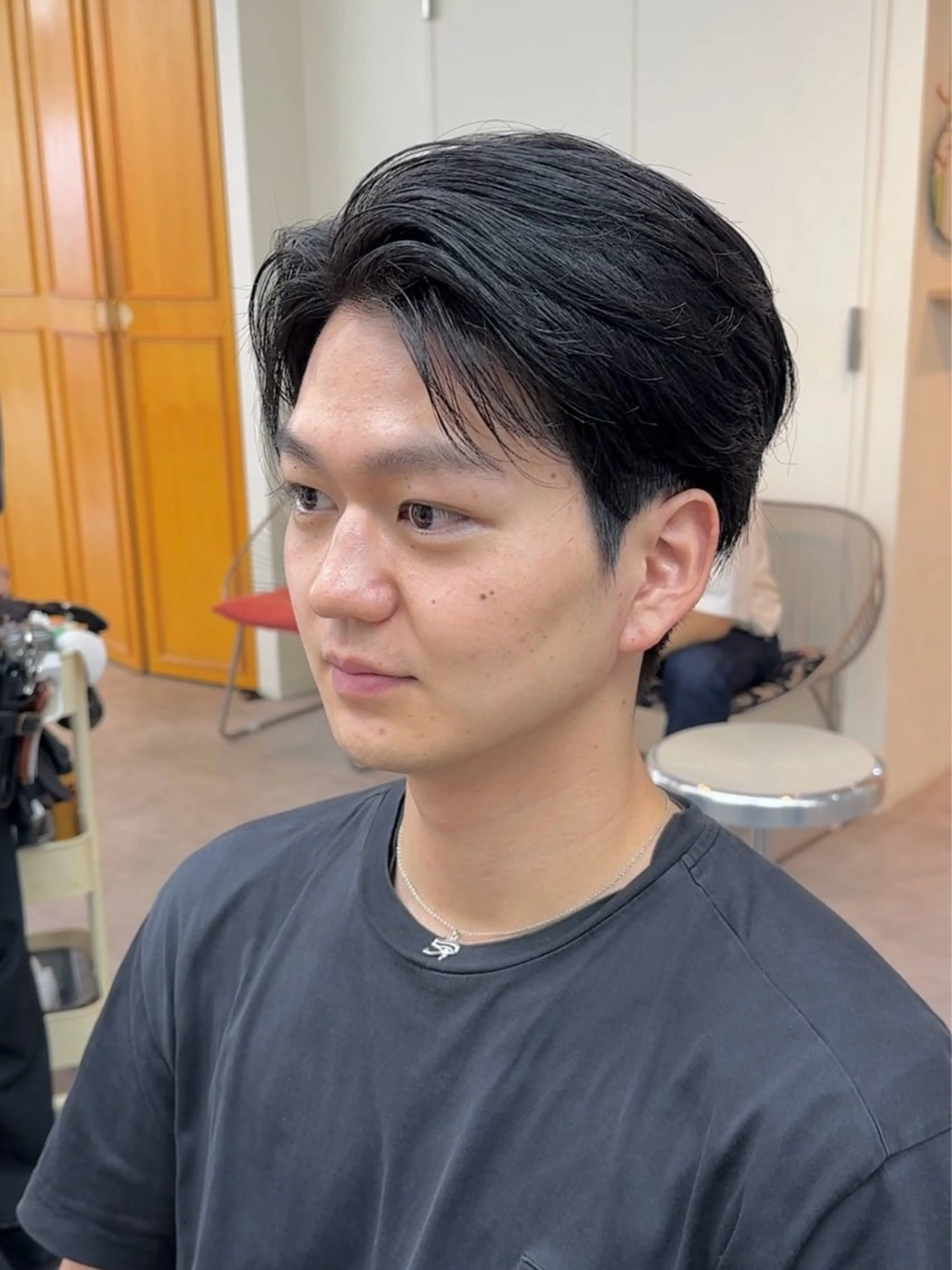 ショート パーマ メンズ ショートヘア カット パーマ JINKIメンズ特化 メンズカットパーマのヘアスタイル